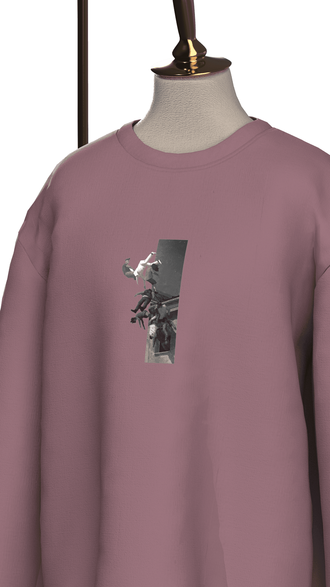 Charmollini Açık Kırmızı Unısex Oversıze Sweatshirt main variant image