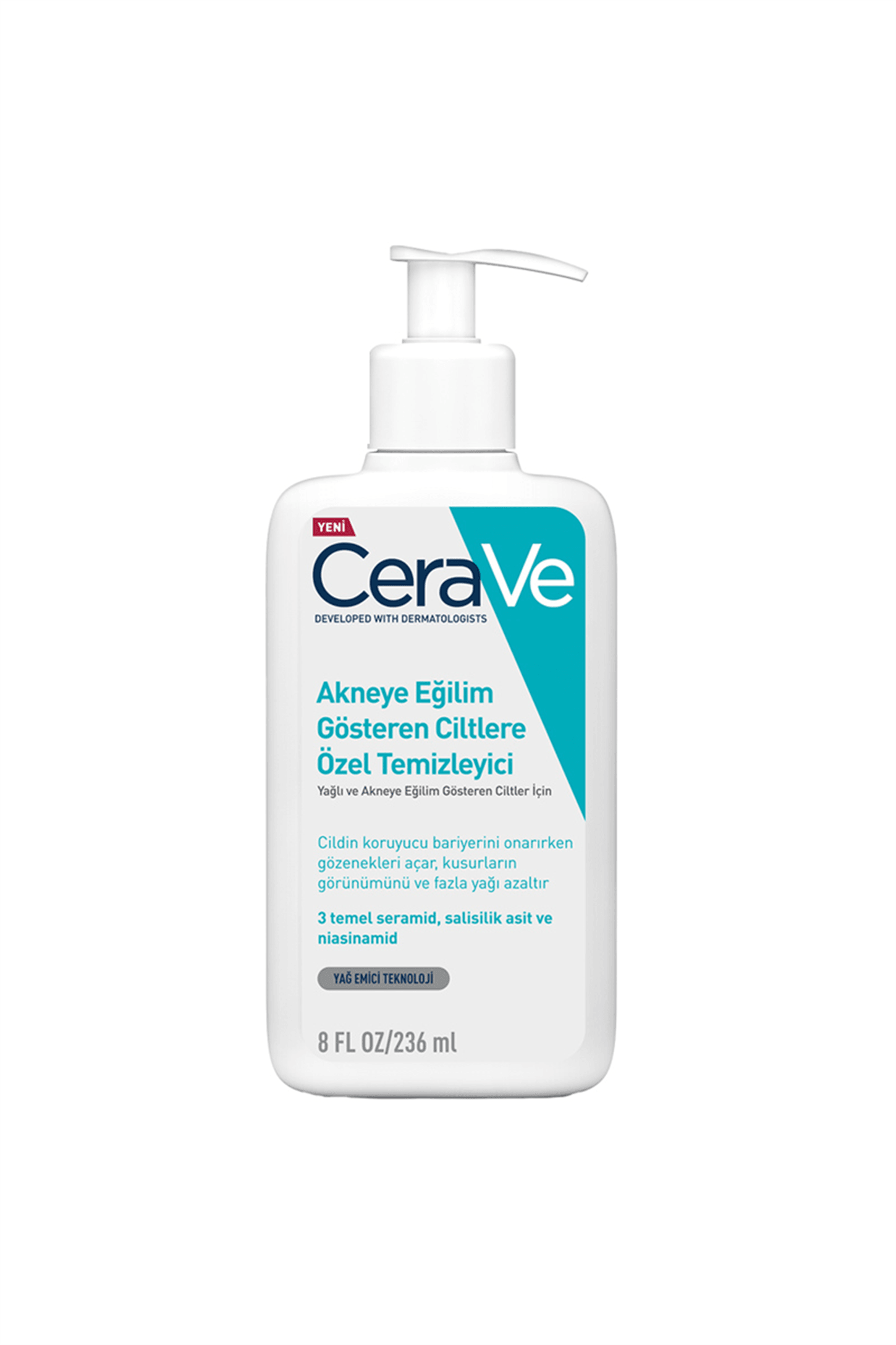 Cerave Yağlı ve Düzensiz Ciltler için Yıkama Jeli 236 ml