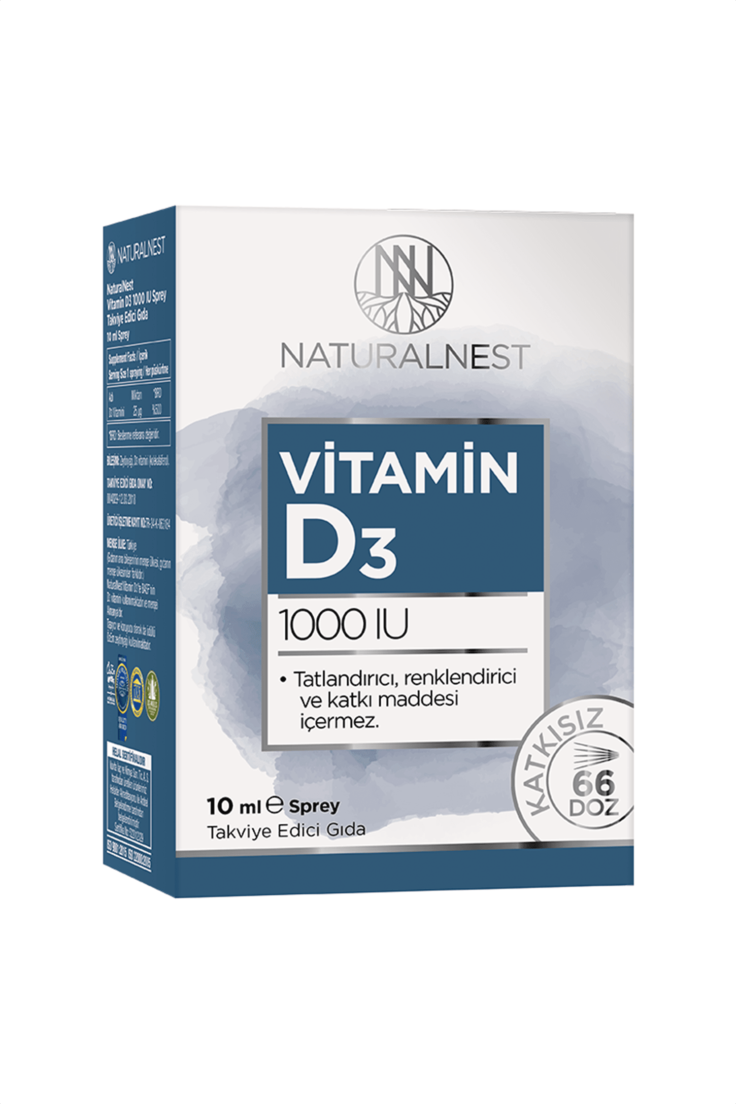 NaturalNest Vitamin D3 1000 IU Sprey 10 ml