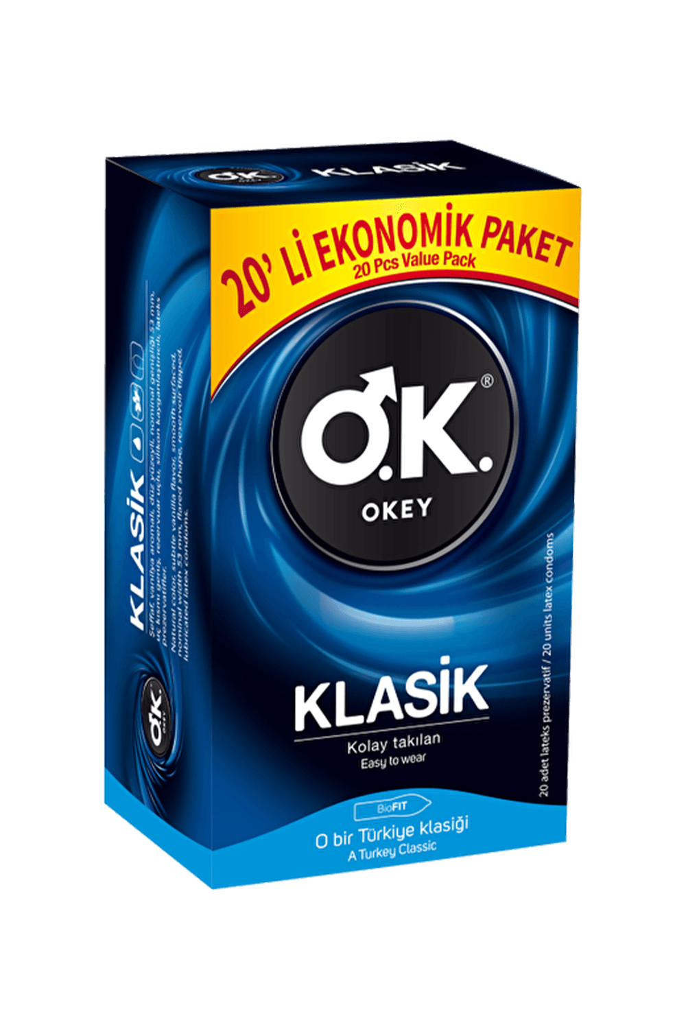 Okey Klasik Prezervatif 20'li