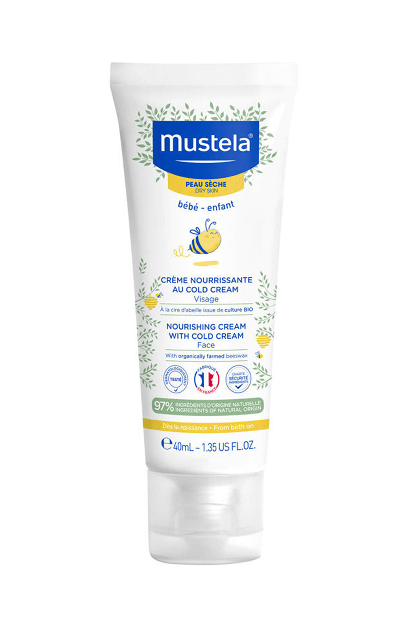 Mustela Cold Cream İçeren Besleyici Yüz Kremi 40 ml