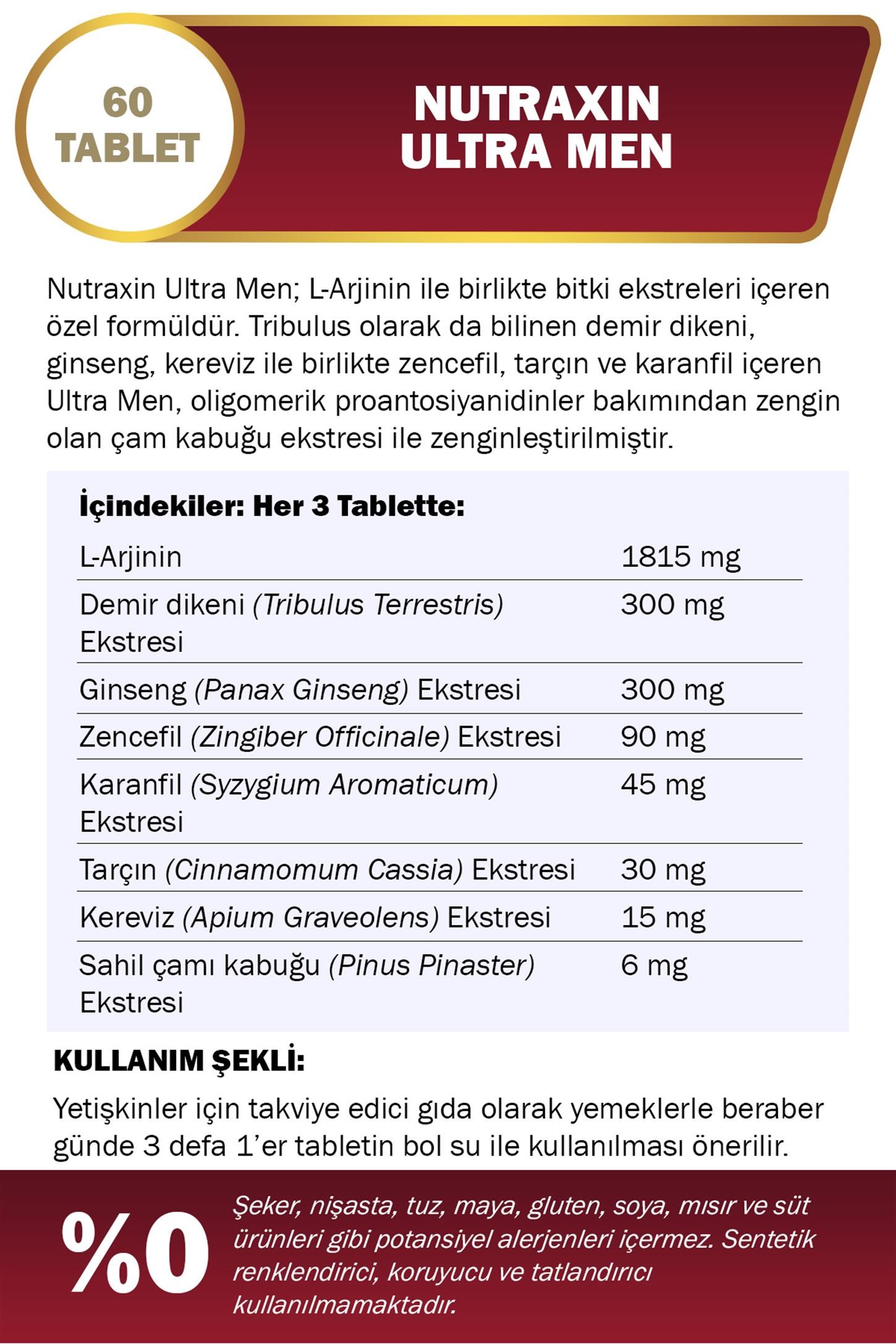 Nutraxin Ultramen 60 Tablet