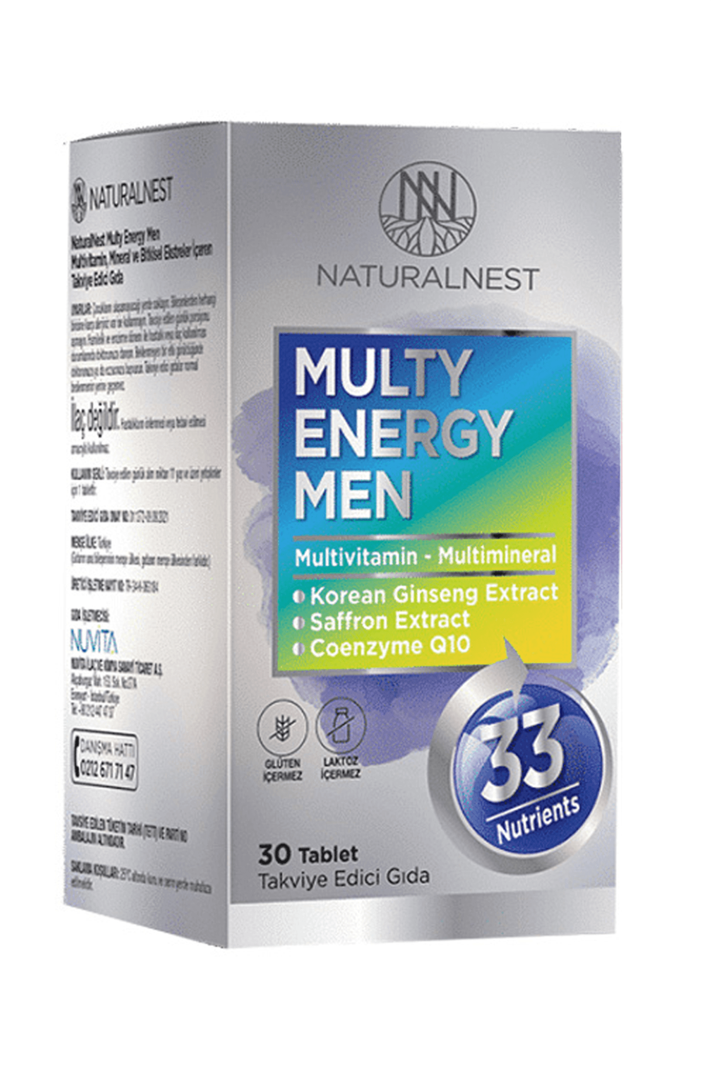 NaturalNest Multy Energy Men 30 Tablet