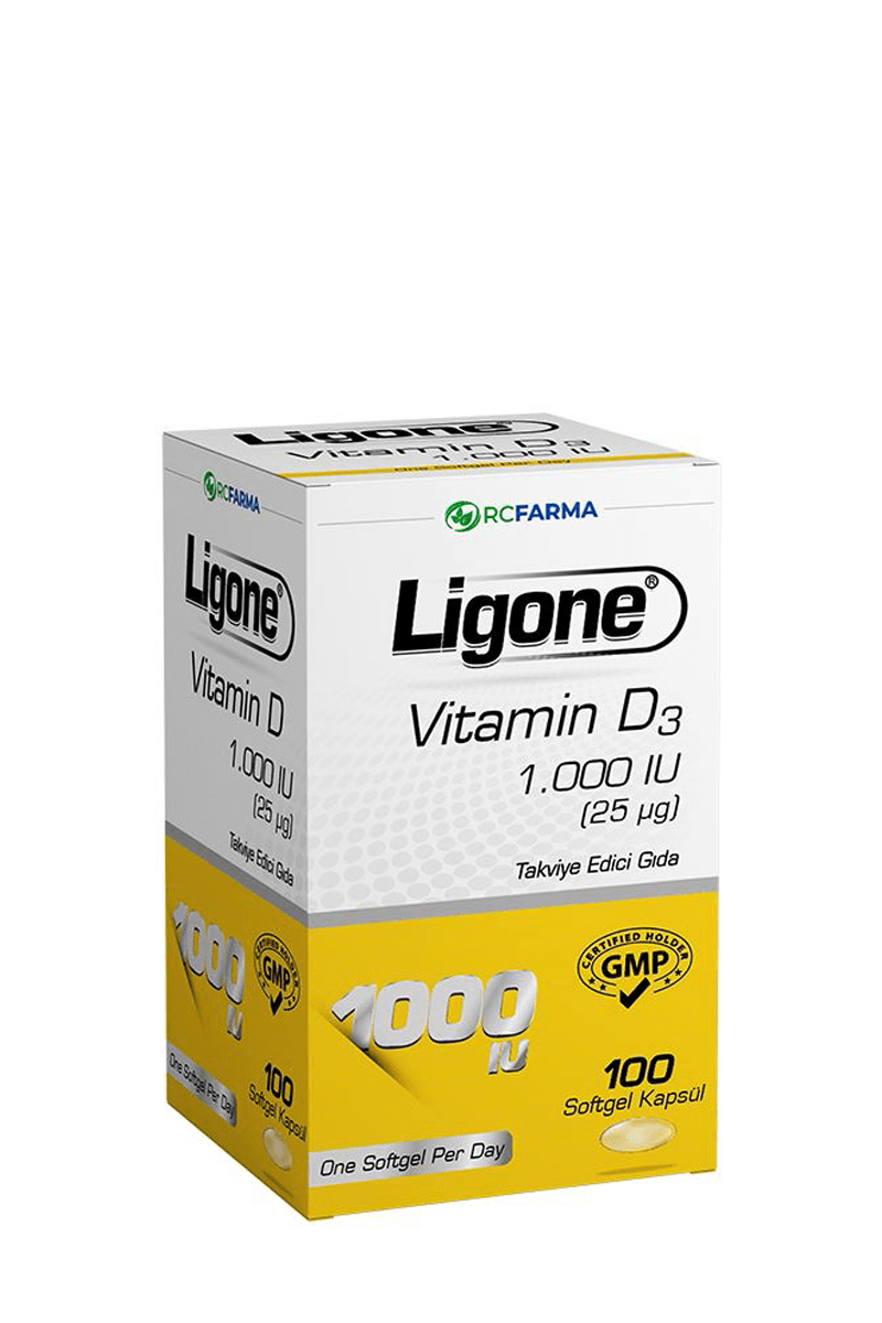 Ligone Vitamin D3 1.000 IU 100 Softgel