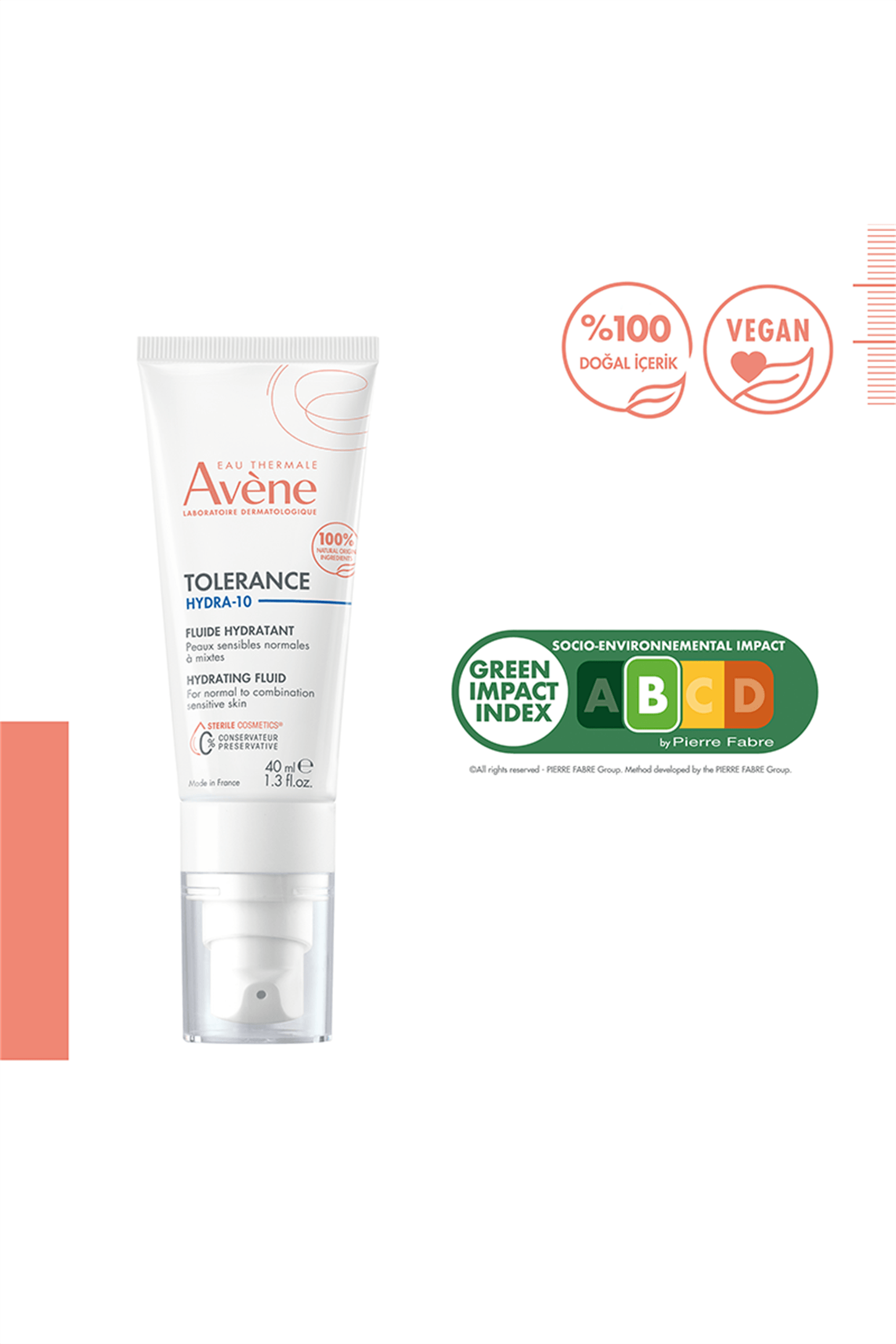 Avene Tolerance Hydra-10 Fluide 40 ml