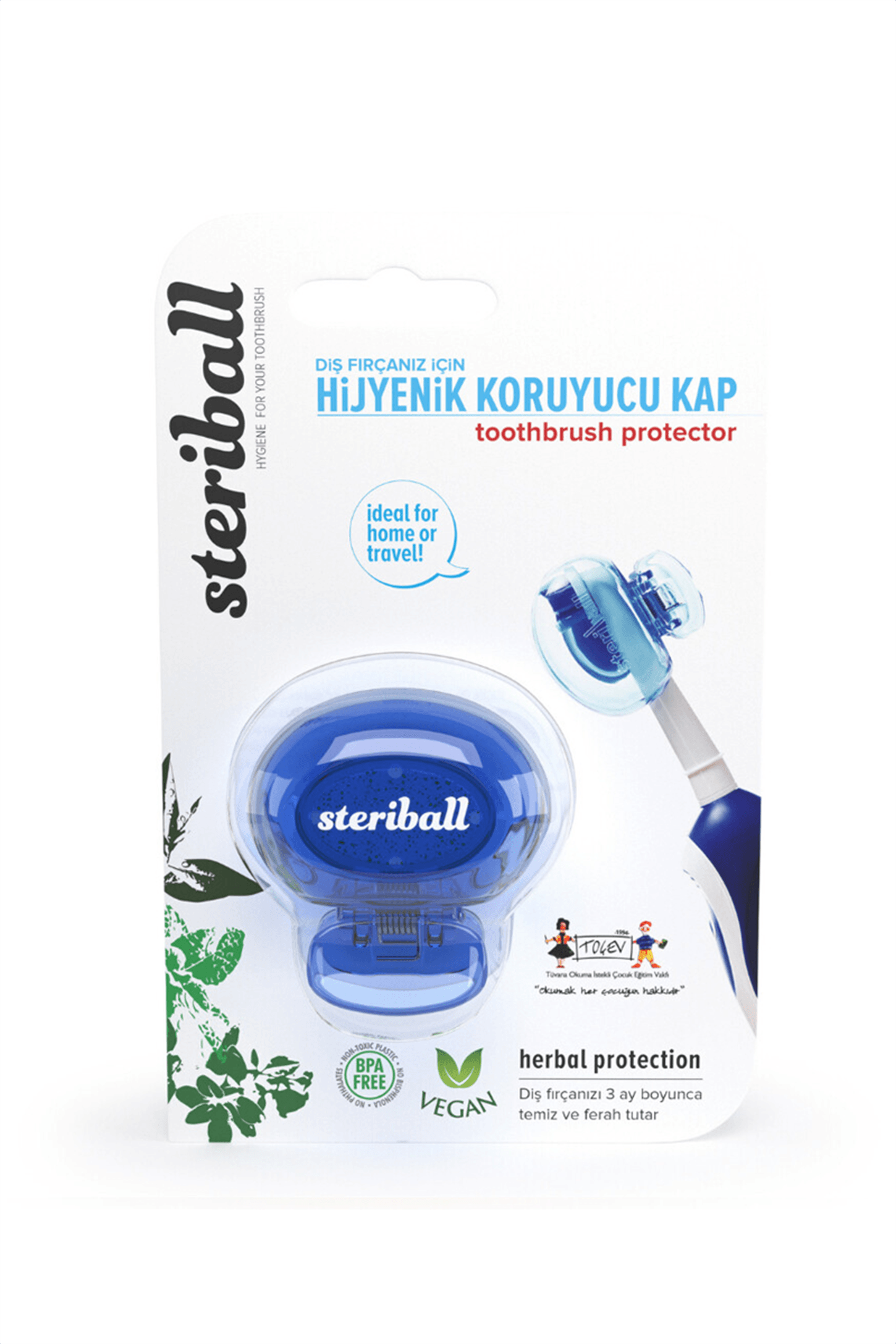 Steriball Diş Fırçası Kabı-Mavi