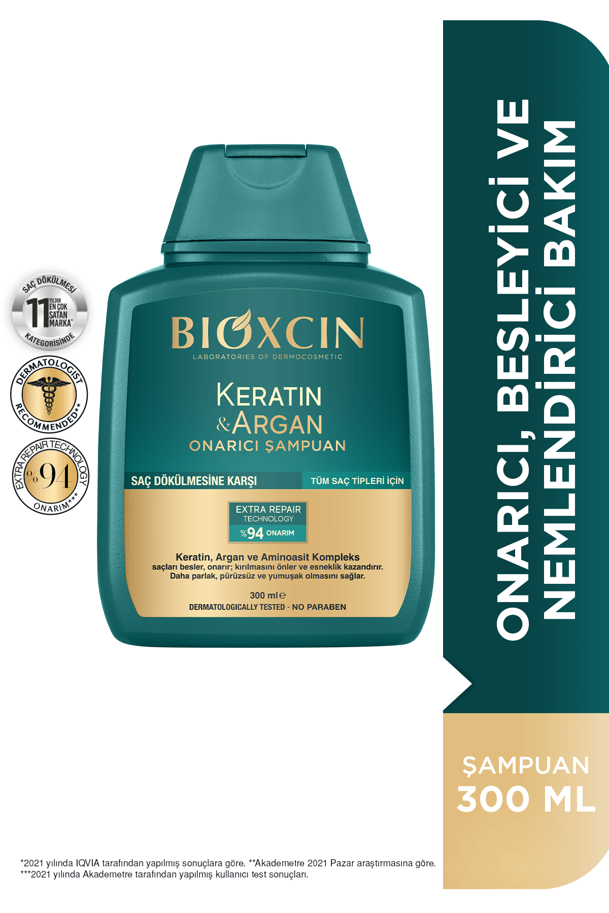 Bioxcin Keratin Argan Onarıcı Şampuan 300 ml