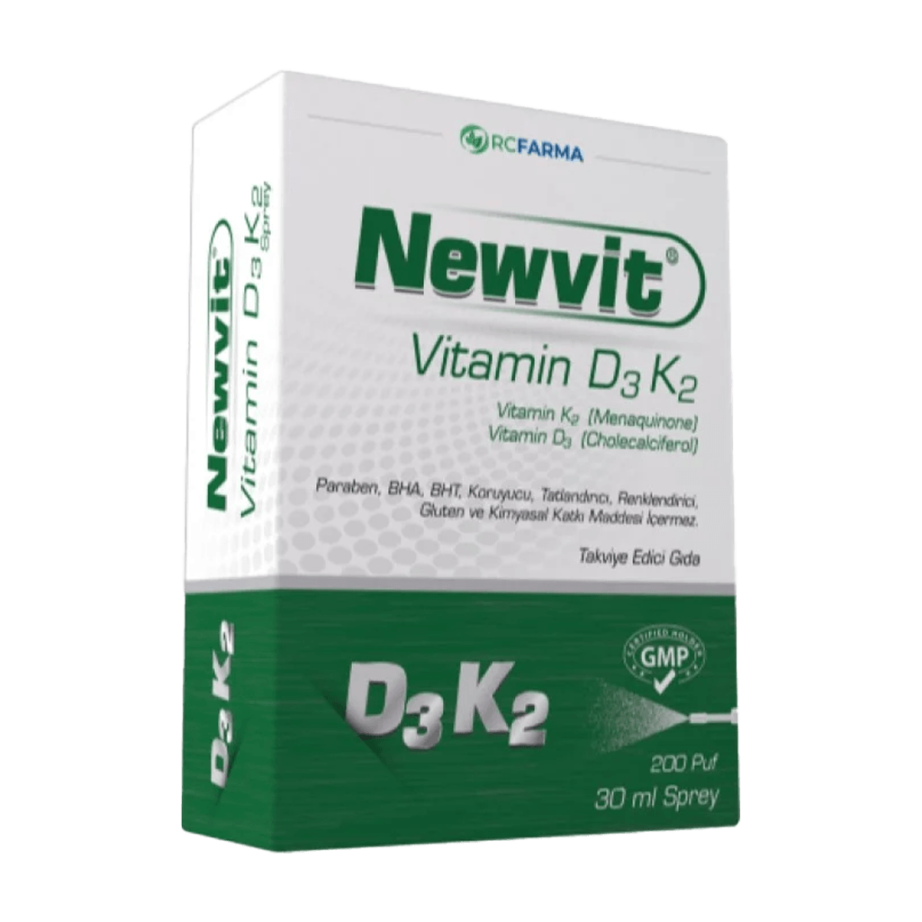 Newvit Vitamin D3 K2 Sprey / Damla 30 ml