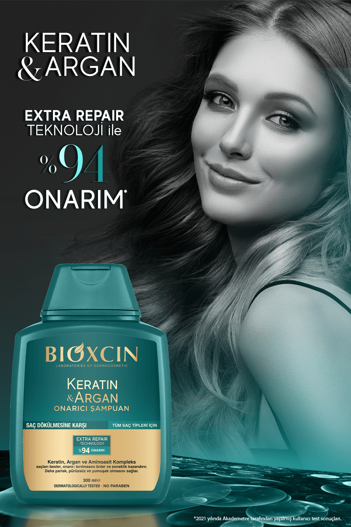 Bioxcin Keratin Argan Onarıcı Şampuan 300 ml