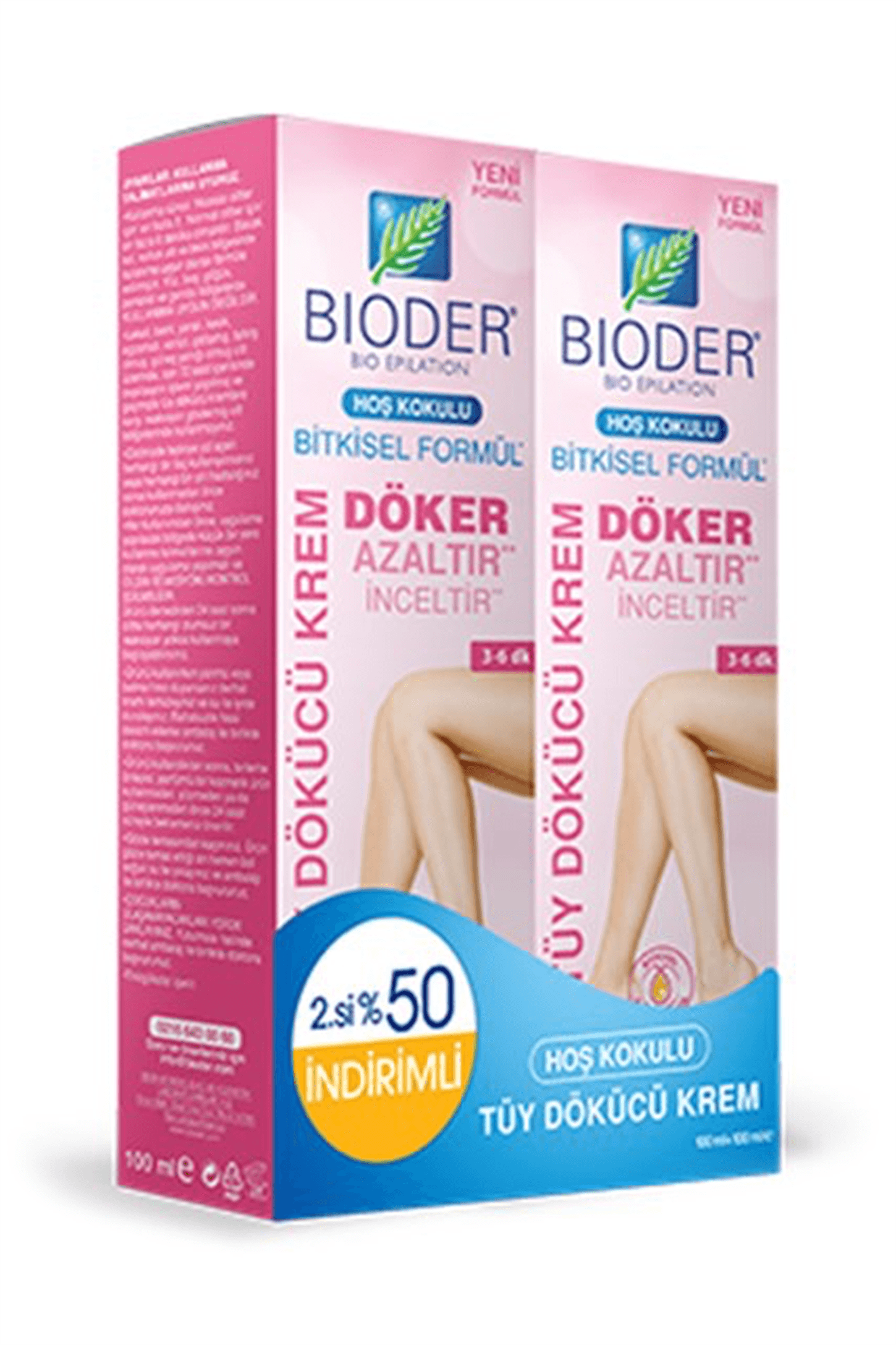 Bioder Normal Ciltler İçin Tüy Dökücü Krem 2x100ml