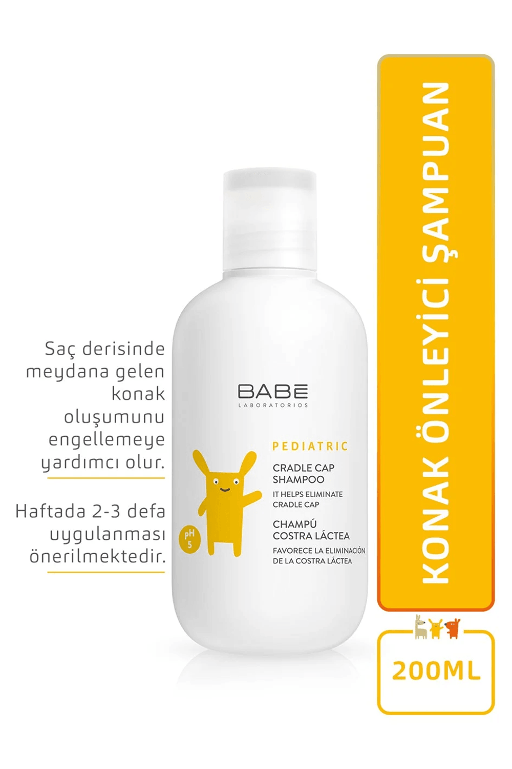 BABE Pediatrik Konak Şampuanı pH 5.0 - 200ml