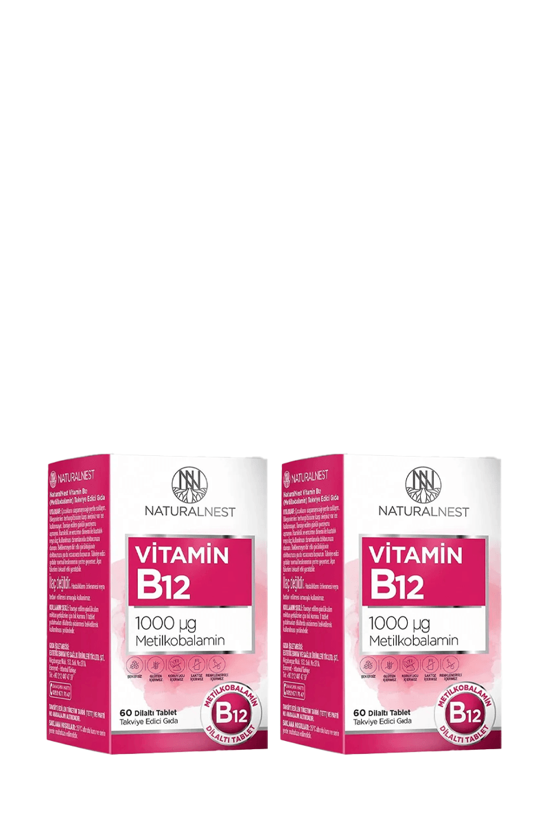 NaturalNest Vitamin B12 60 Tablet Fırsat Paketi