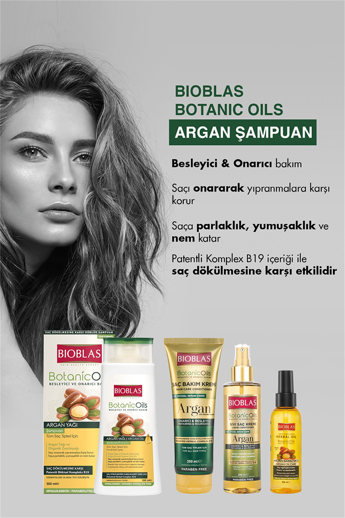 Bioblas Botanic Oils Argan Yağı Şampuanı 360 ml