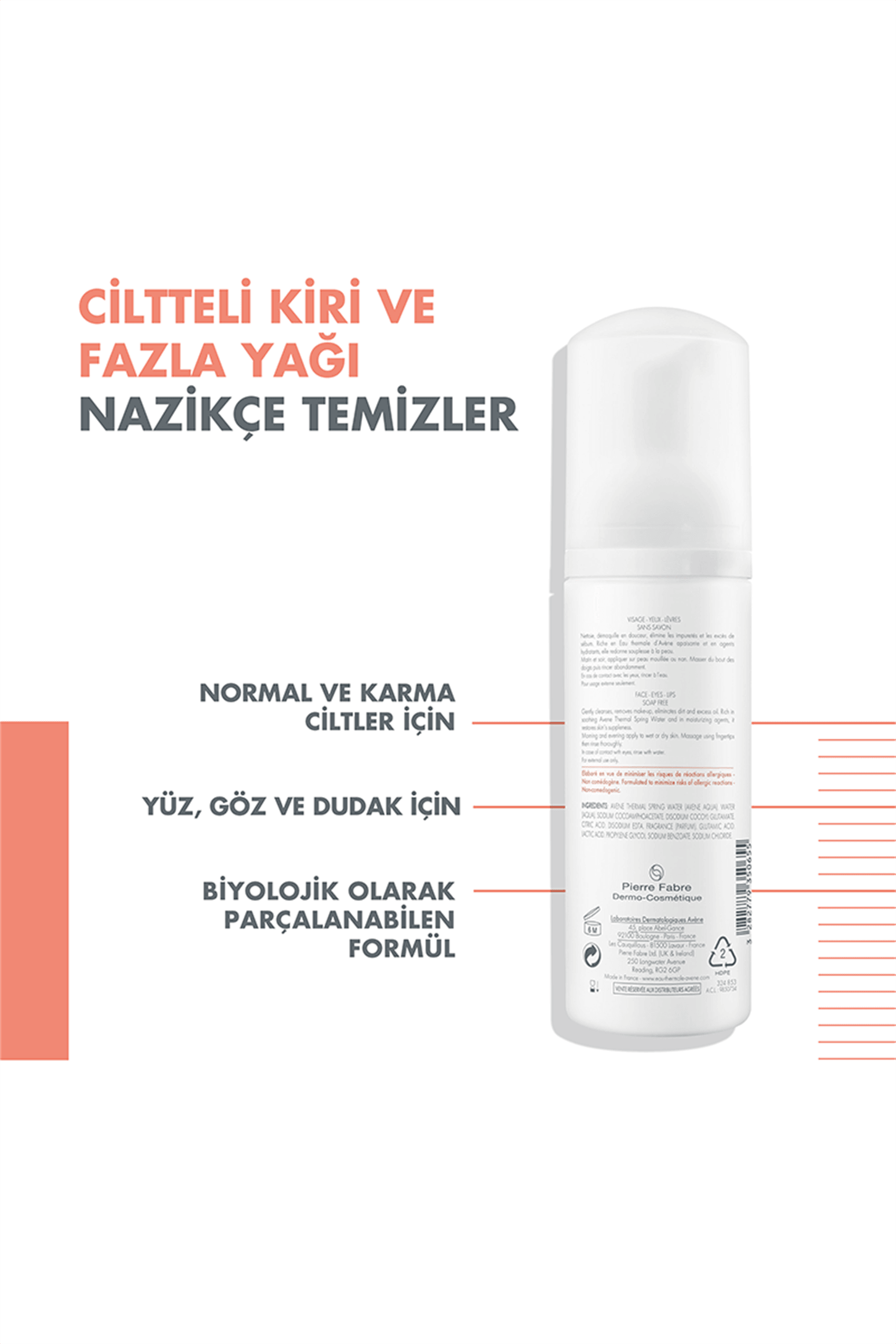 Avene Mousse Nettoyante 150 ml