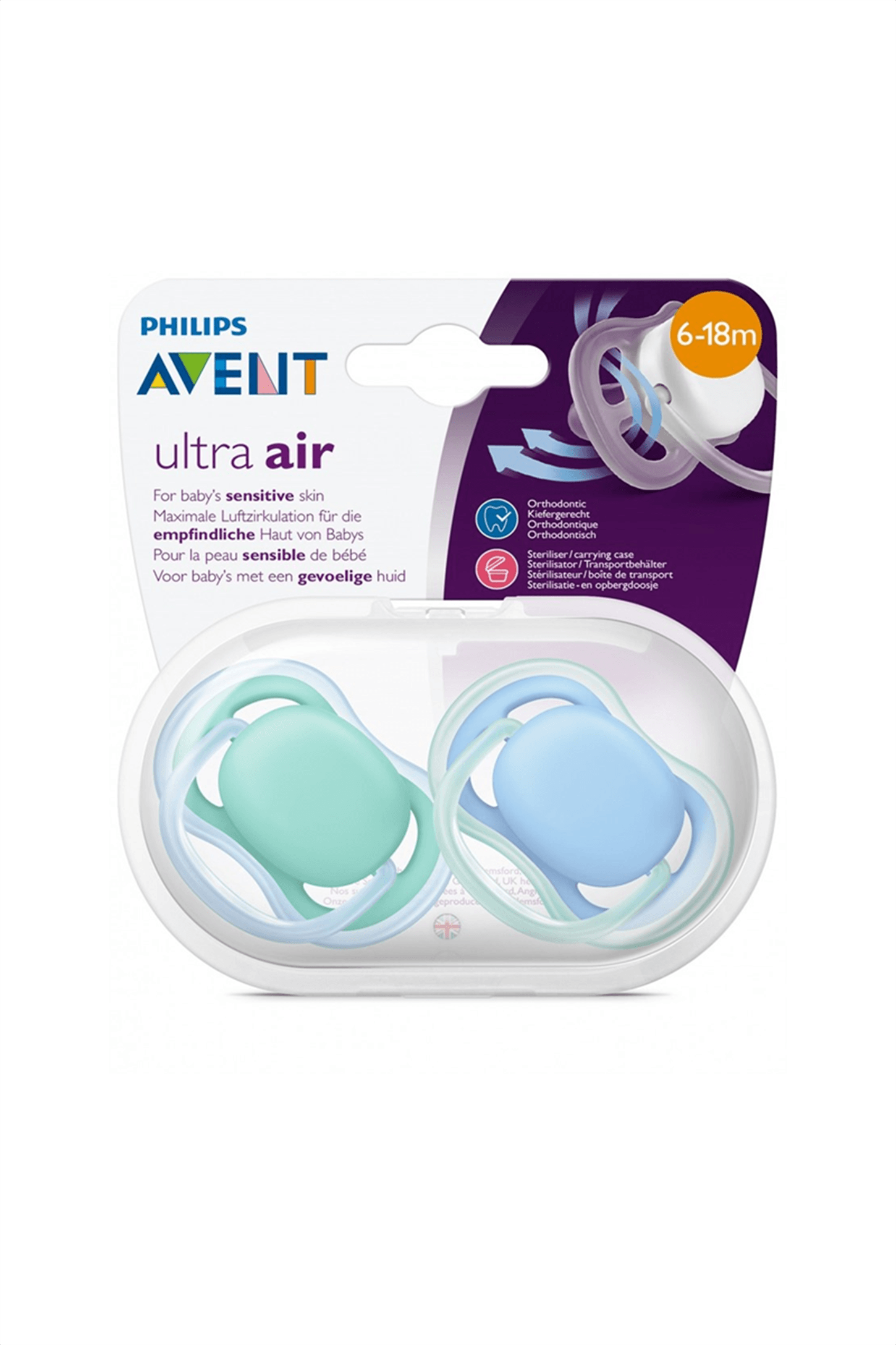 Philips Avent SCF 244/22 Ultra Air 6-18 Ay 2'Li Emzik Erkek