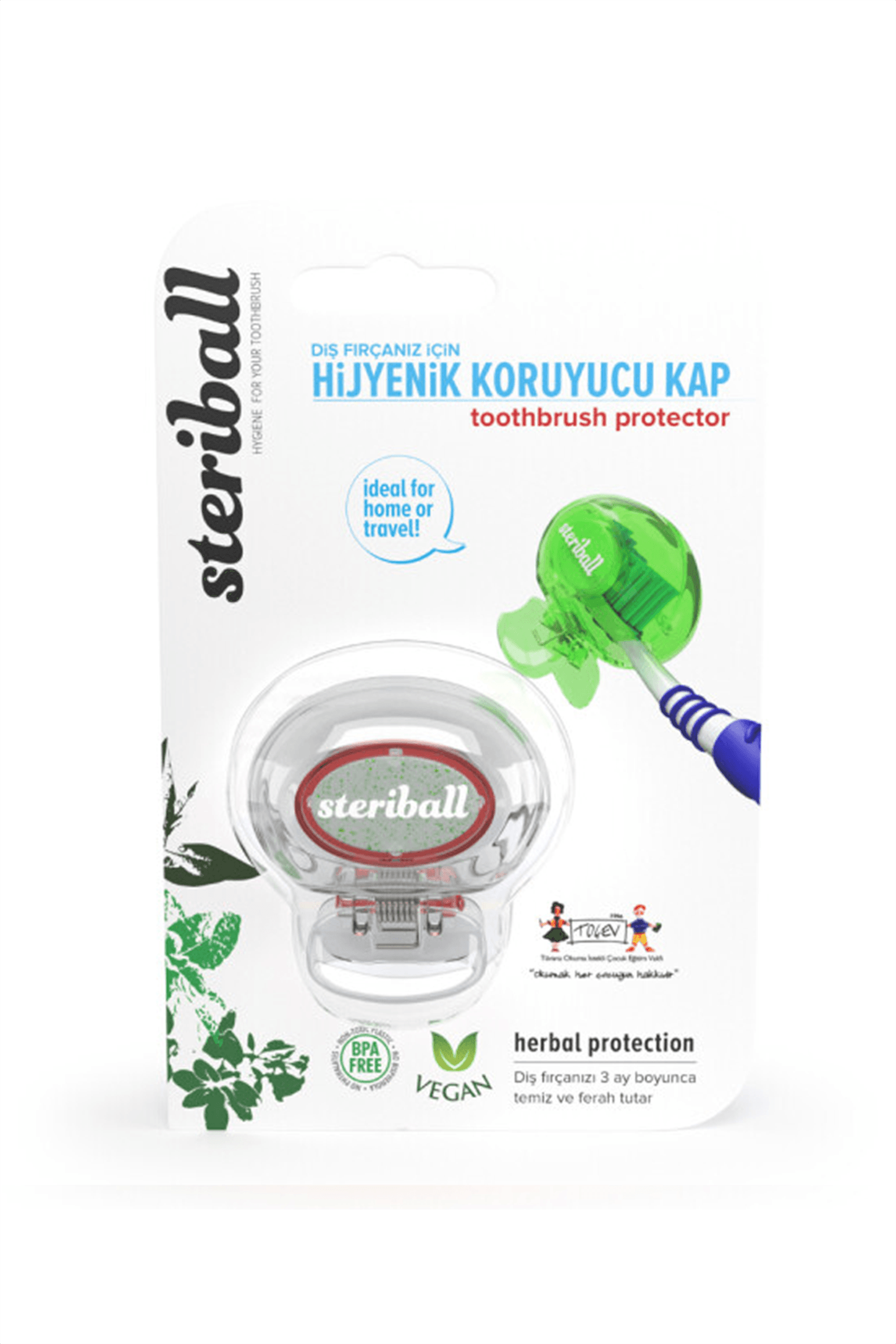 Steriball Diş Fırçası Kabı-Şeffaf