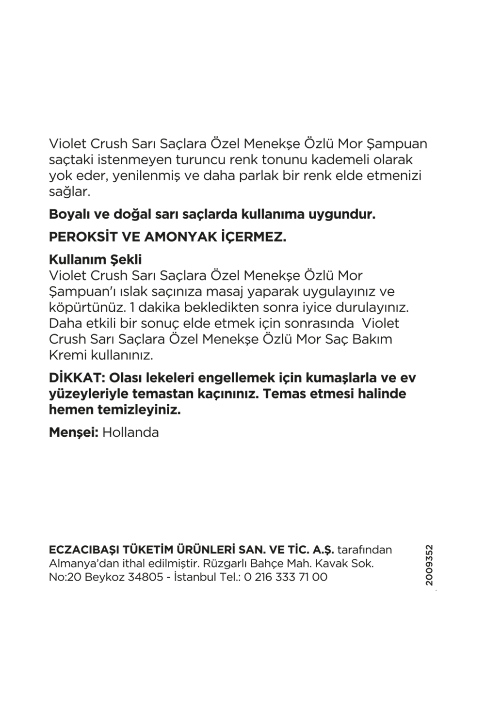 John Frieda Sarı Saçlara Özel Mor Şampuan 250 ml