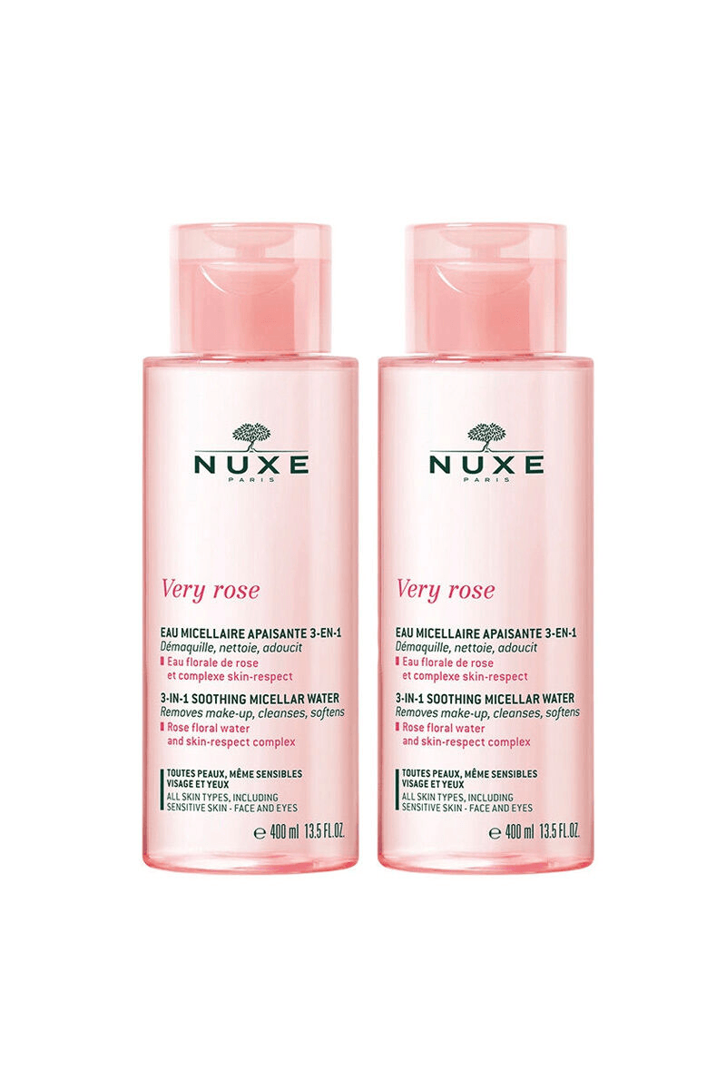 Nuxe Very Rose 3’ü 1 Arada Micellar Su 400 ml Avantajli Paket