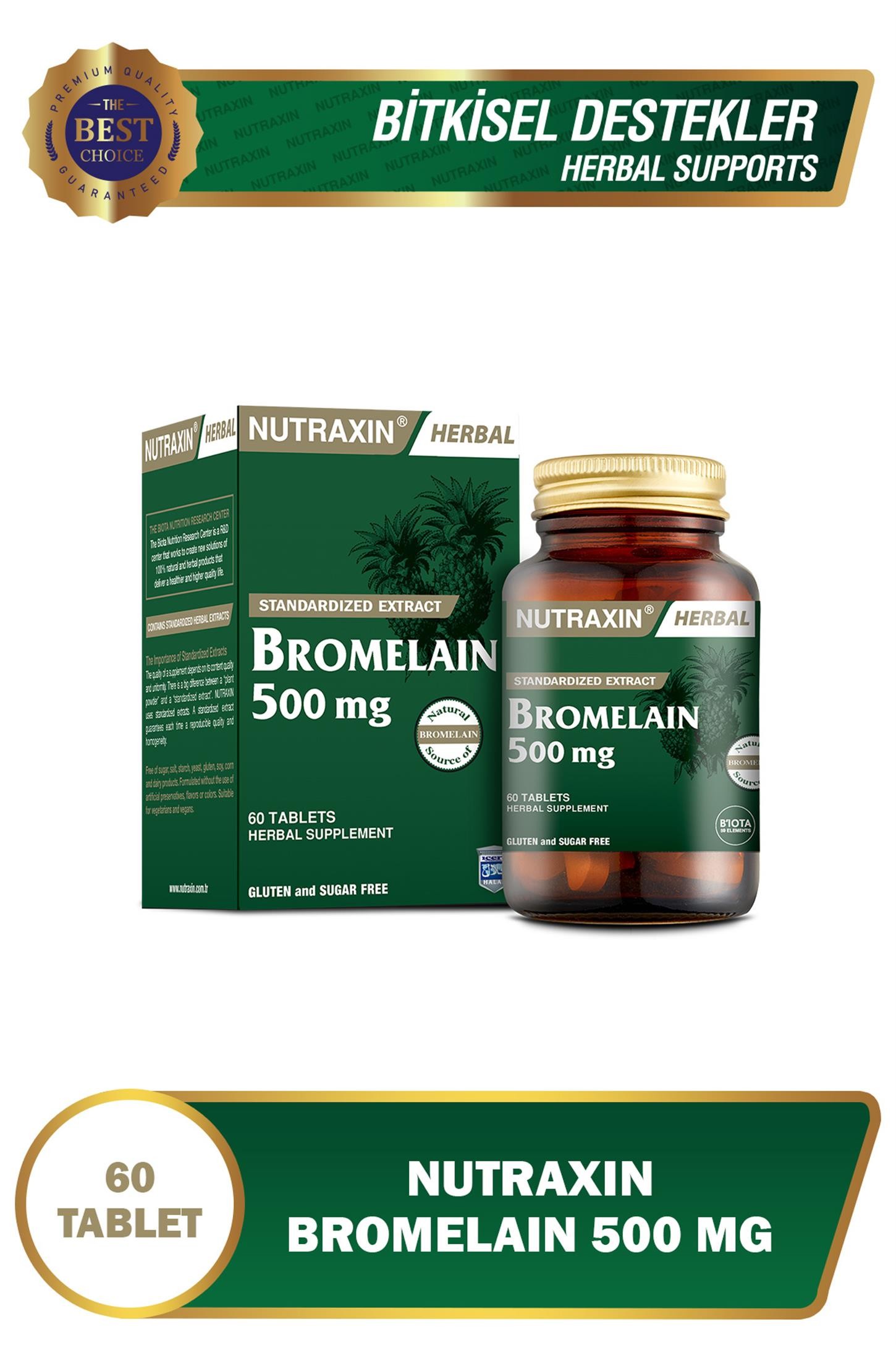 Nutraxin Bromelain 60 Tablet