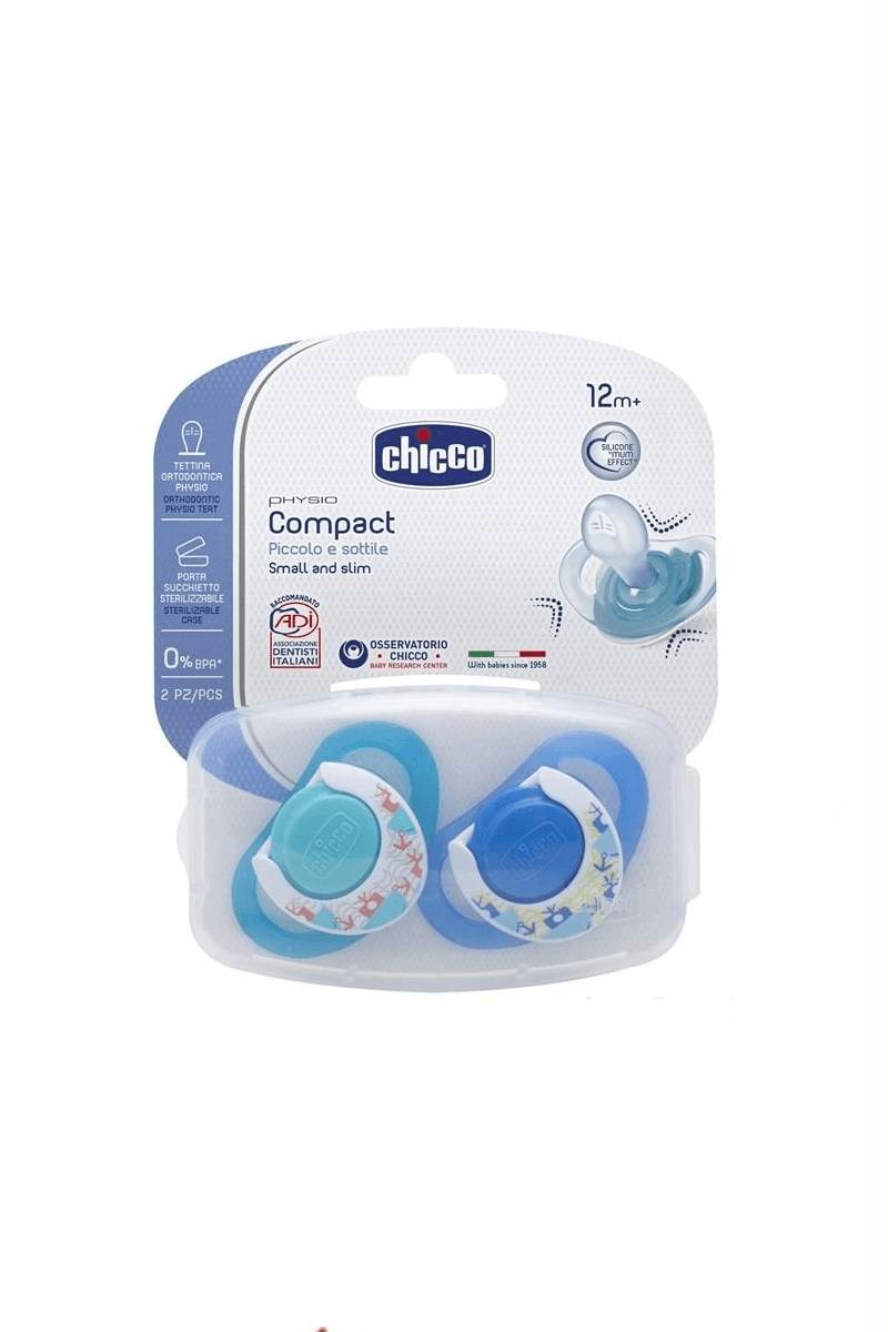 Chicco Physio Compact Emzik 12 ay+ (Mavi)