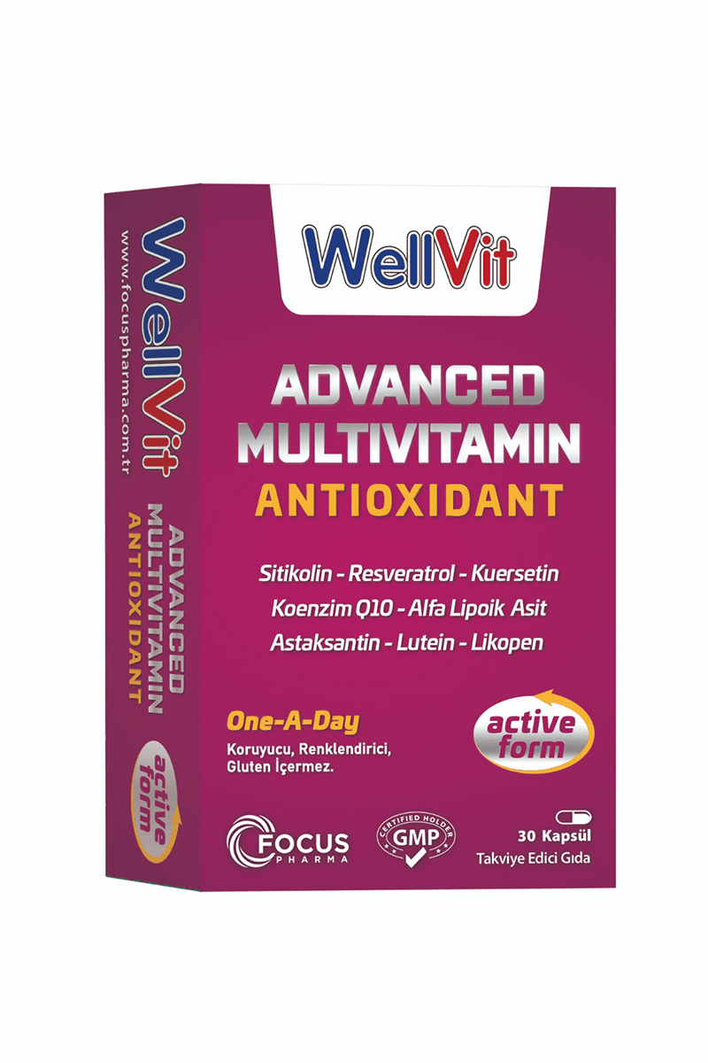 Wellvit Advanced Multivitamin 30 Kapsül