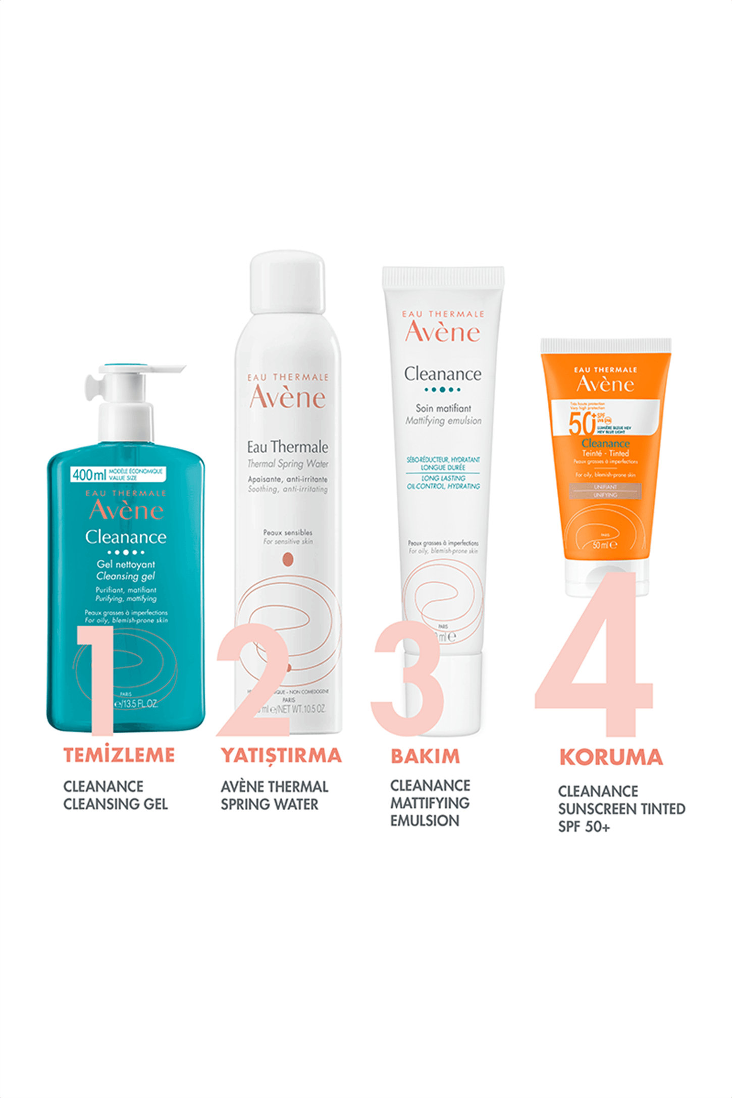 Avene Cleanance SPF50+ Renkli Güneş Kremi 50 ml