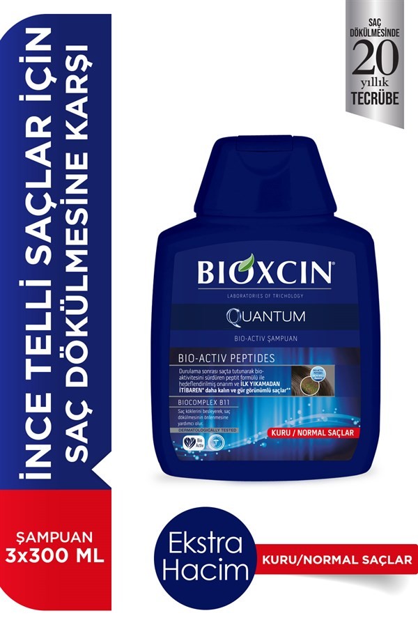 Bioxcin Quantum Kuru ve Normal Şampuan 3 Al 2 Öde