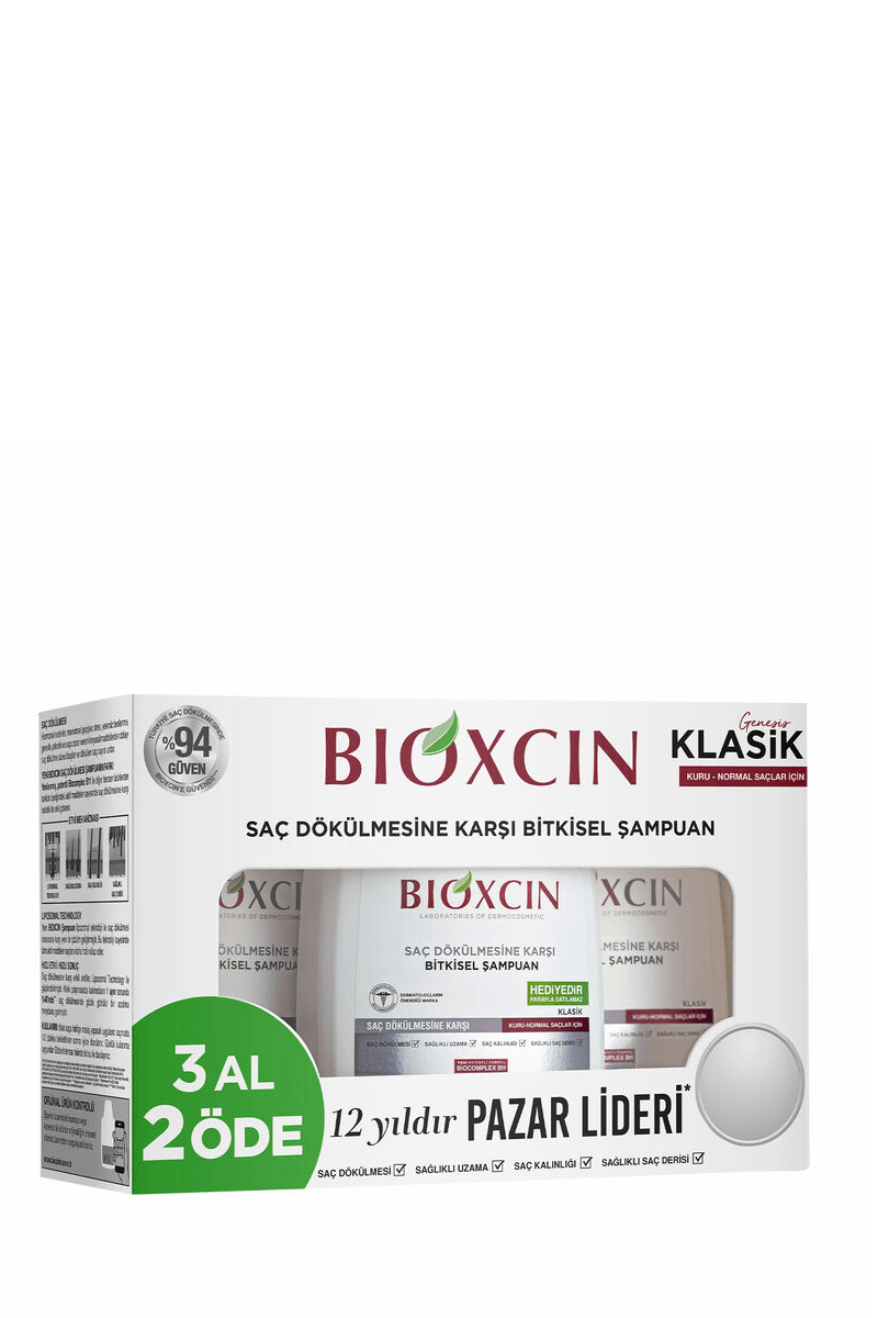 Bioxcin Genesis Kuru ve Normal Saçlar İçin 3 al 2 öde Şampuan