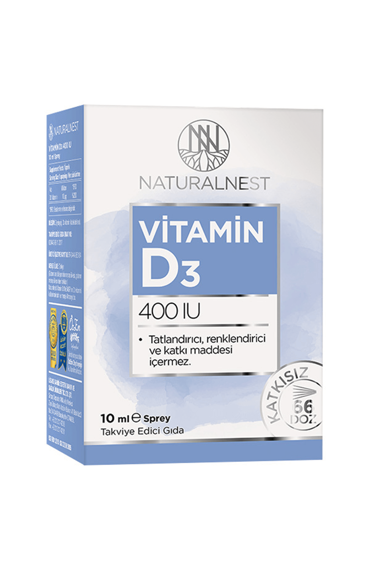 NaturalNest Vitamin D3 400 IU Sprey 10 ml