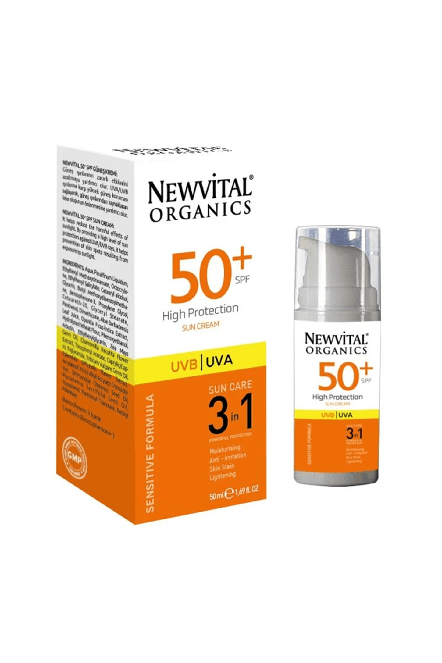 Newvital Spf 50 + Güneş Kremi 50 ml