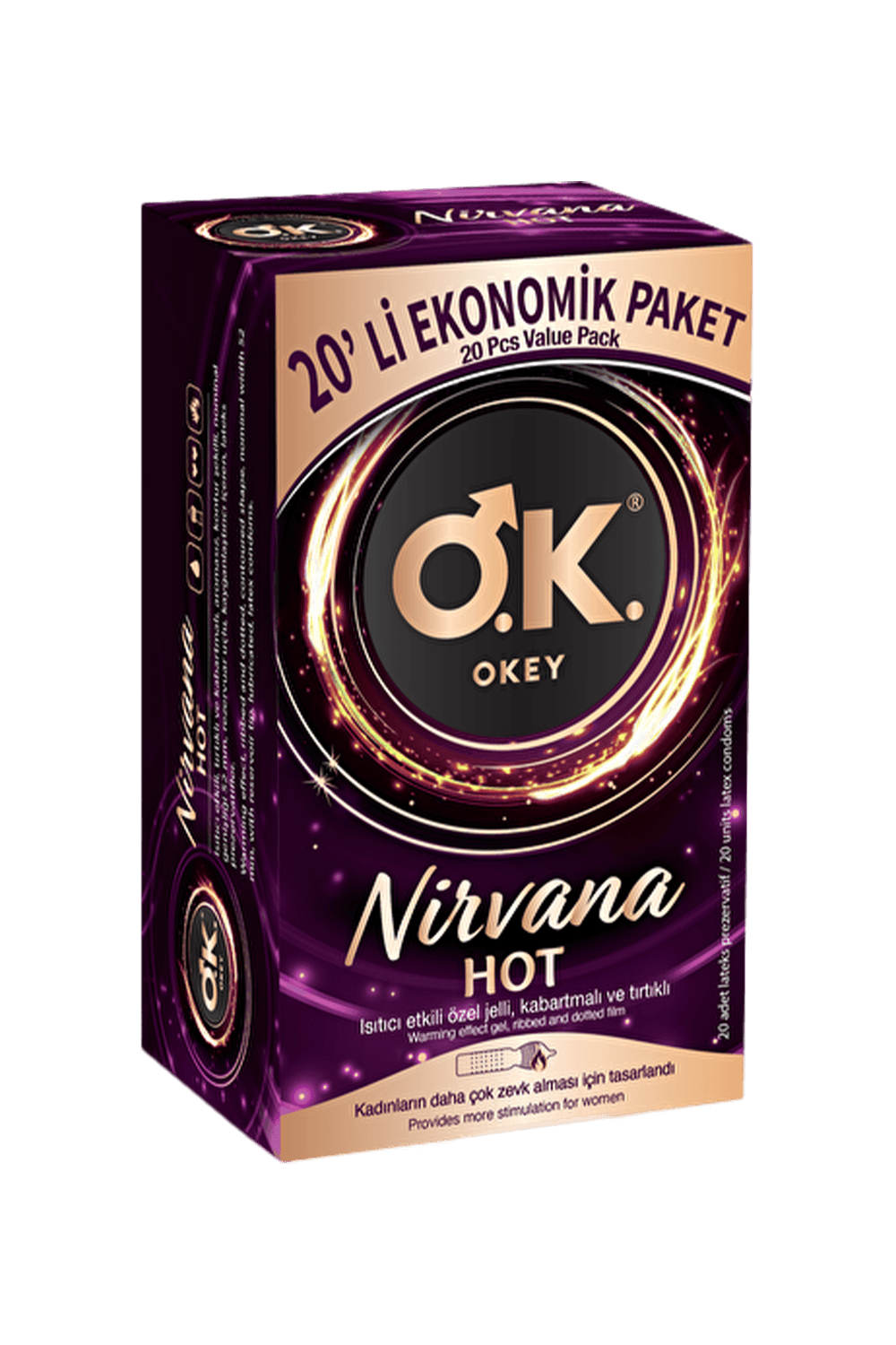 Okey Nirvana Hot Prezervatif 20'li