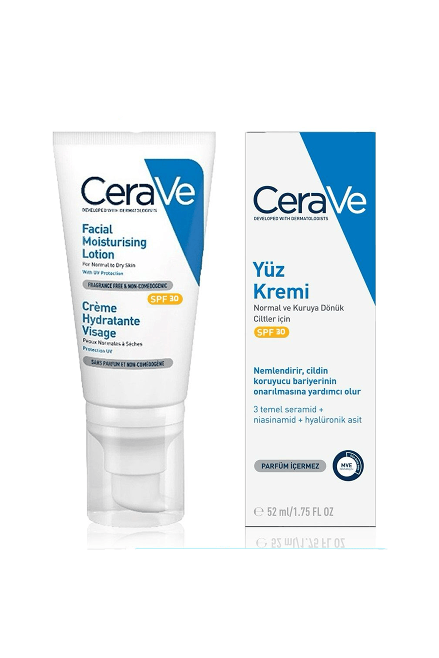 Cerave Nemlendici SPF30 Yüz Kremi 52 ml