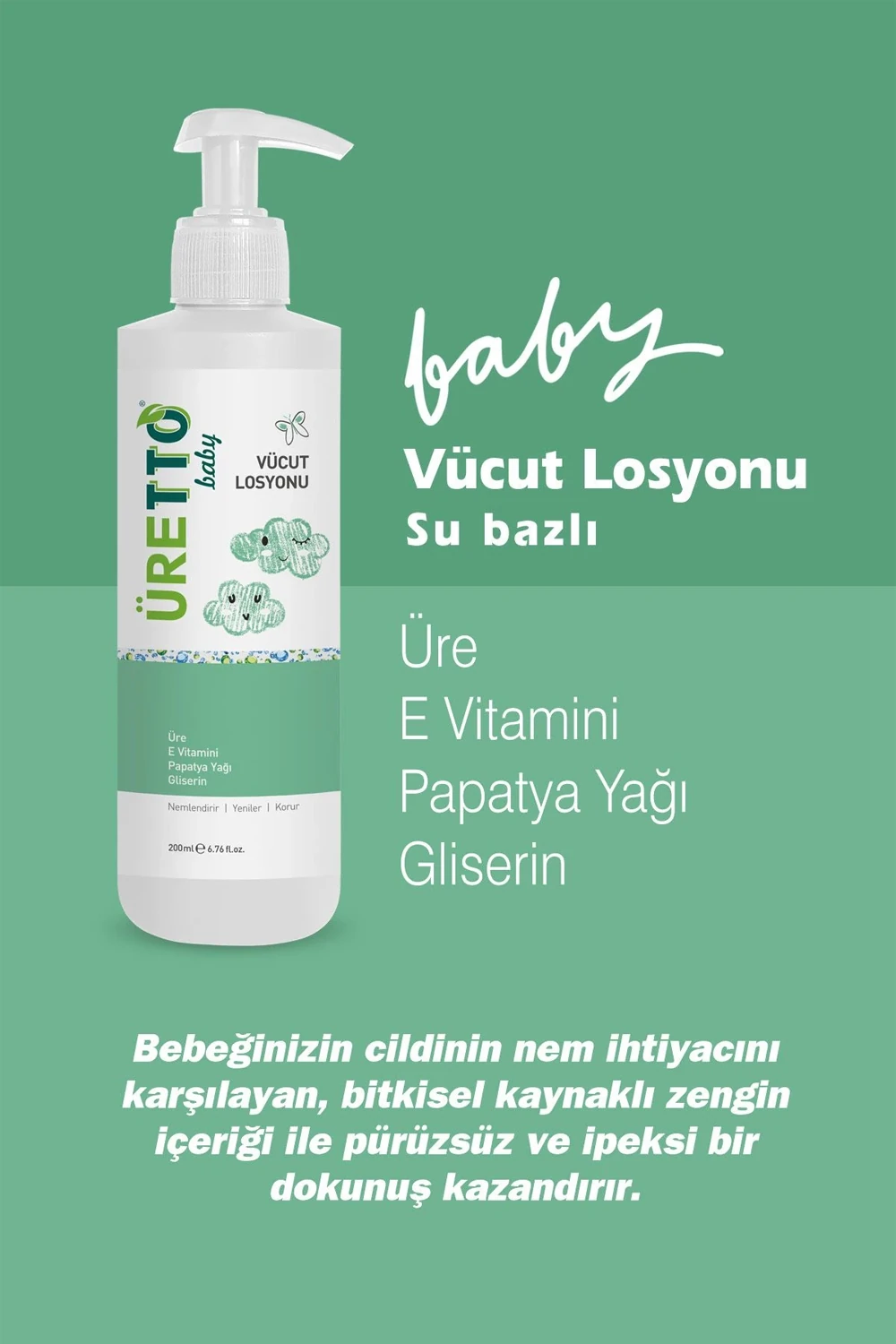TTO Üretto Baby Vücut Losyonu 200 ml