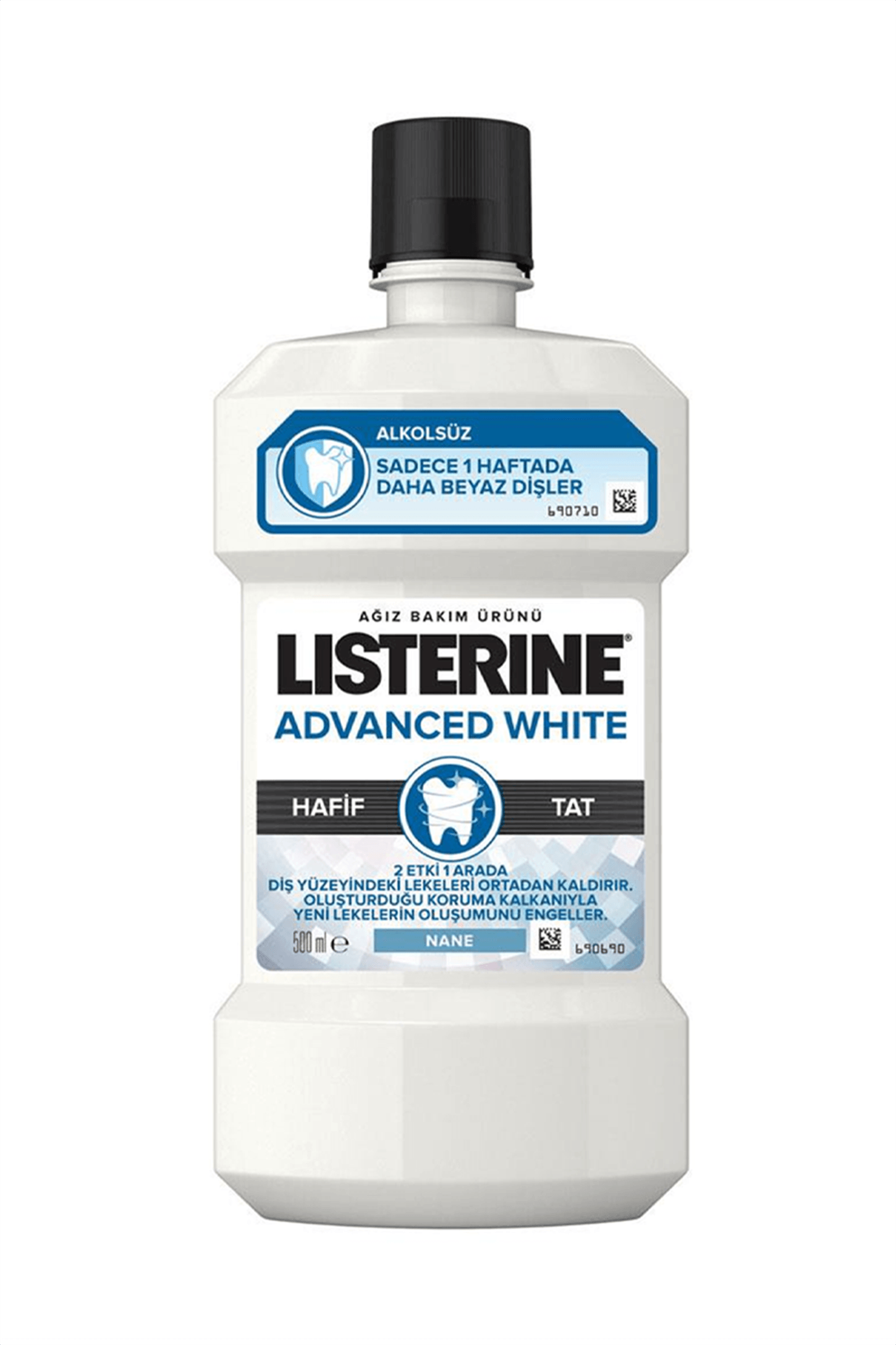 Listerine Advanced White Hafif Tat Agiz Bakim Suyu 500 ml