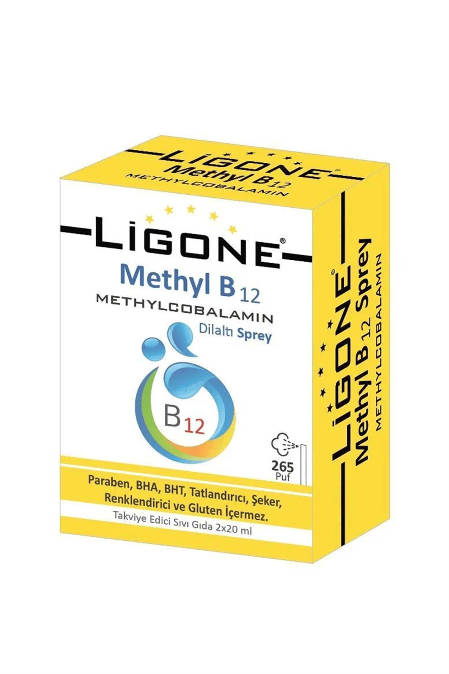 Ligone Methyl B12 Sprey 2x20 ml