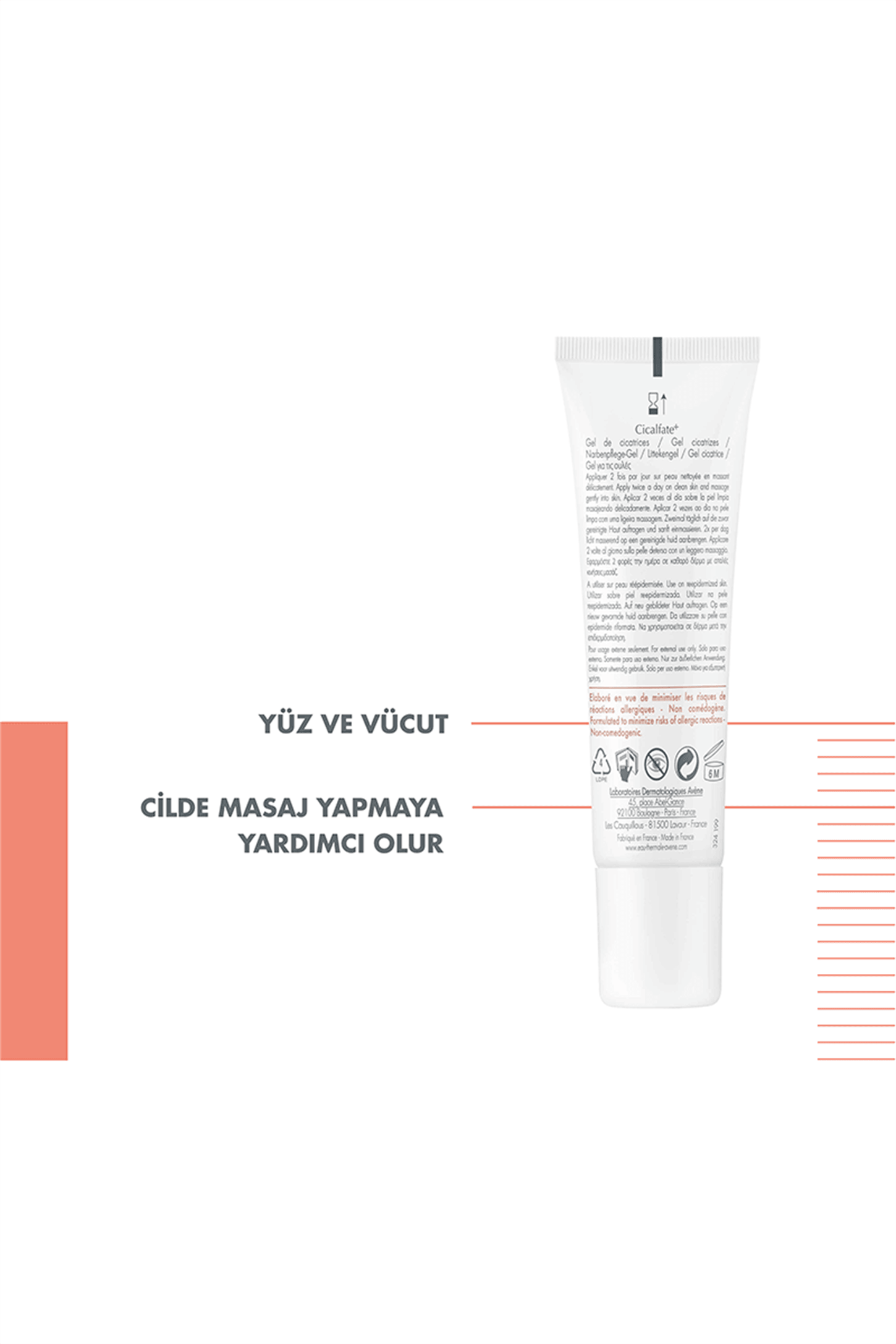 Avene Cicalfate + Nemlendirici Masaj Jeli 30 ml