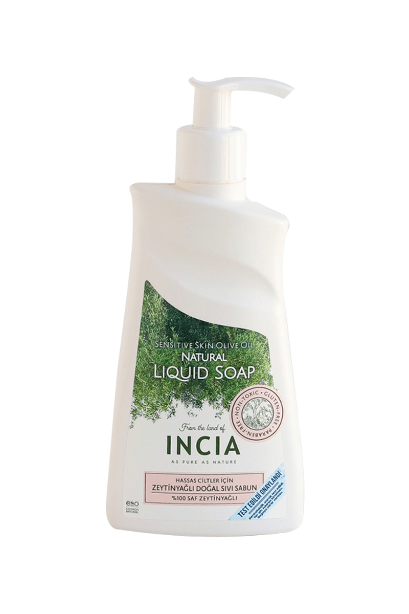 INCIA Hassas Ciltler İçin Zeytinyağlı Sıvı Sabun 250ml