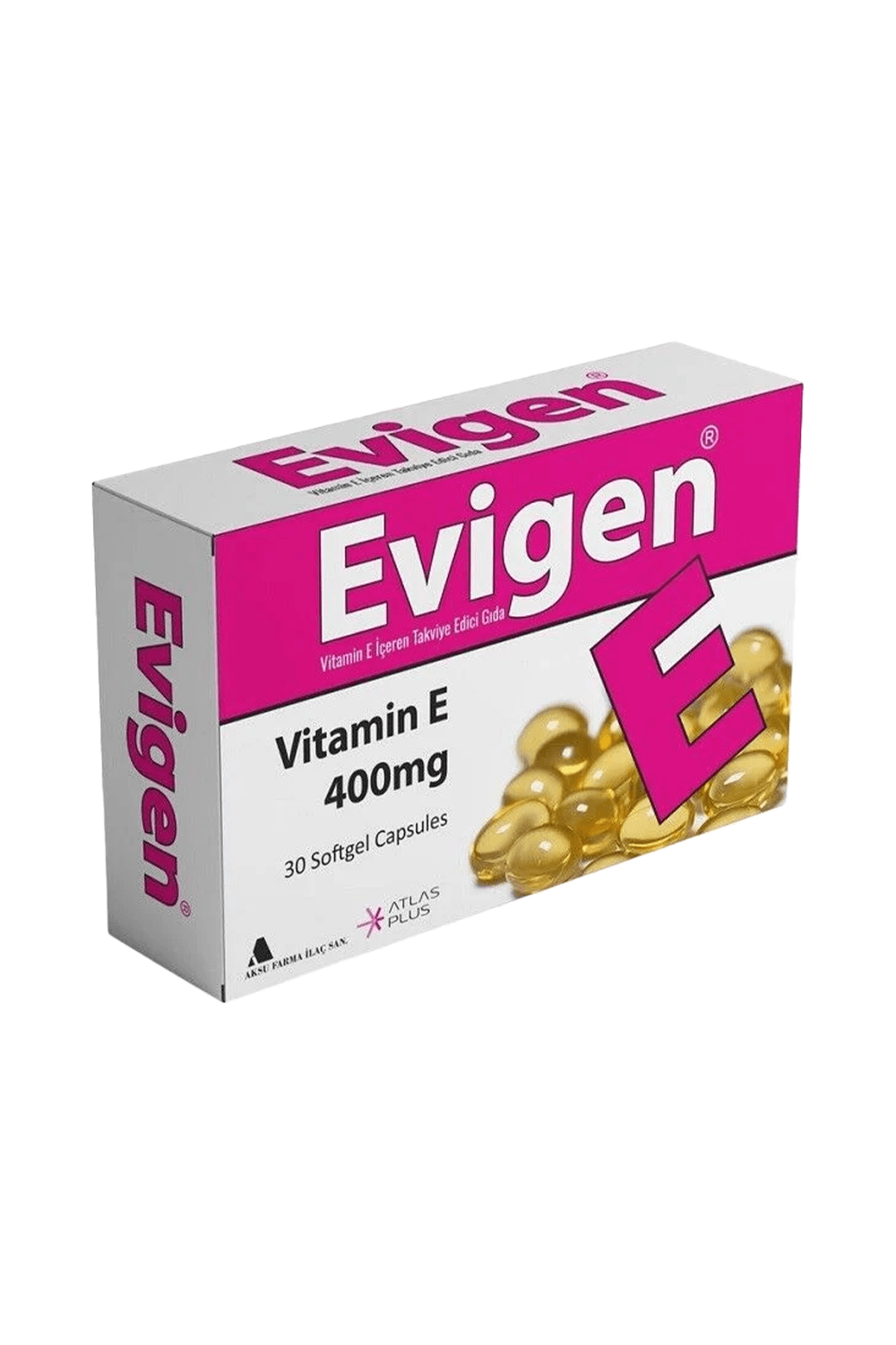 Evigen Vitamin E 400 mg 30 Softgel Kapsül