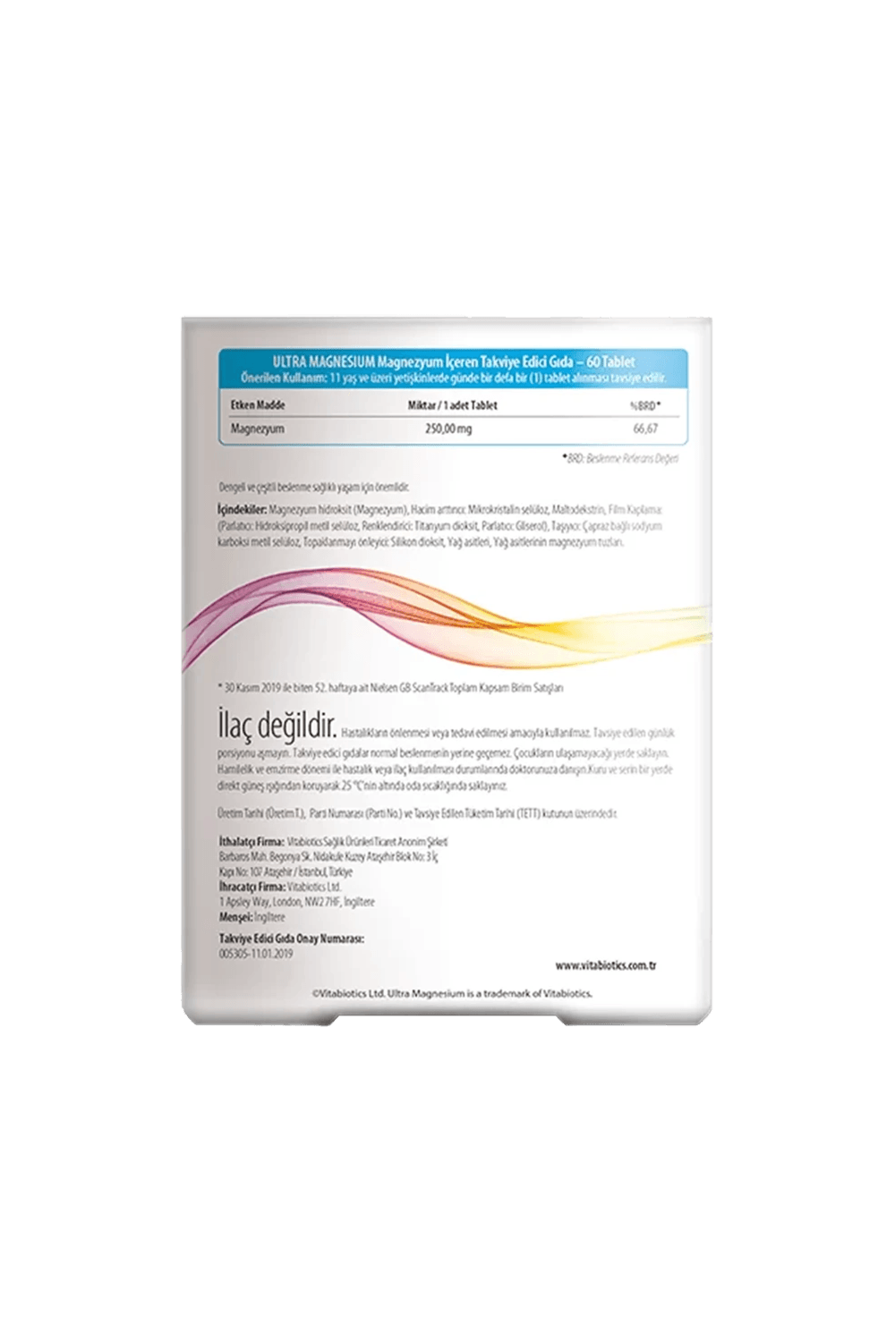 Vitabiotics Ultra Magnesium 60 Tablet