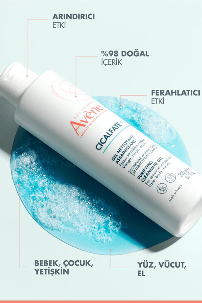 Avene Cicalfate+ Arındırıcı Temizleme Jeli 200 ml