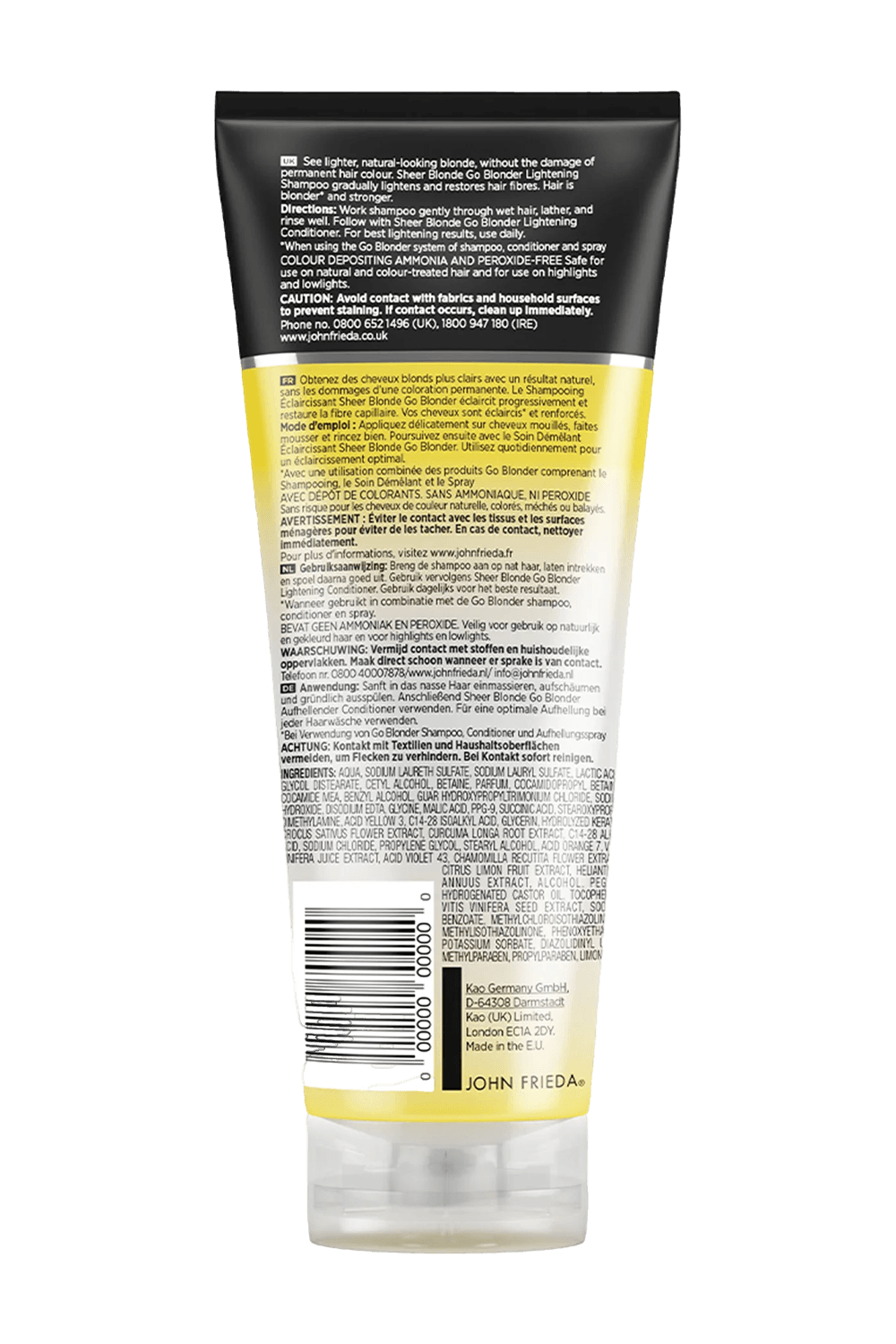 John Frieda Sarı Saçlara Özel Nemlendirici Saç Kremi 250 ml