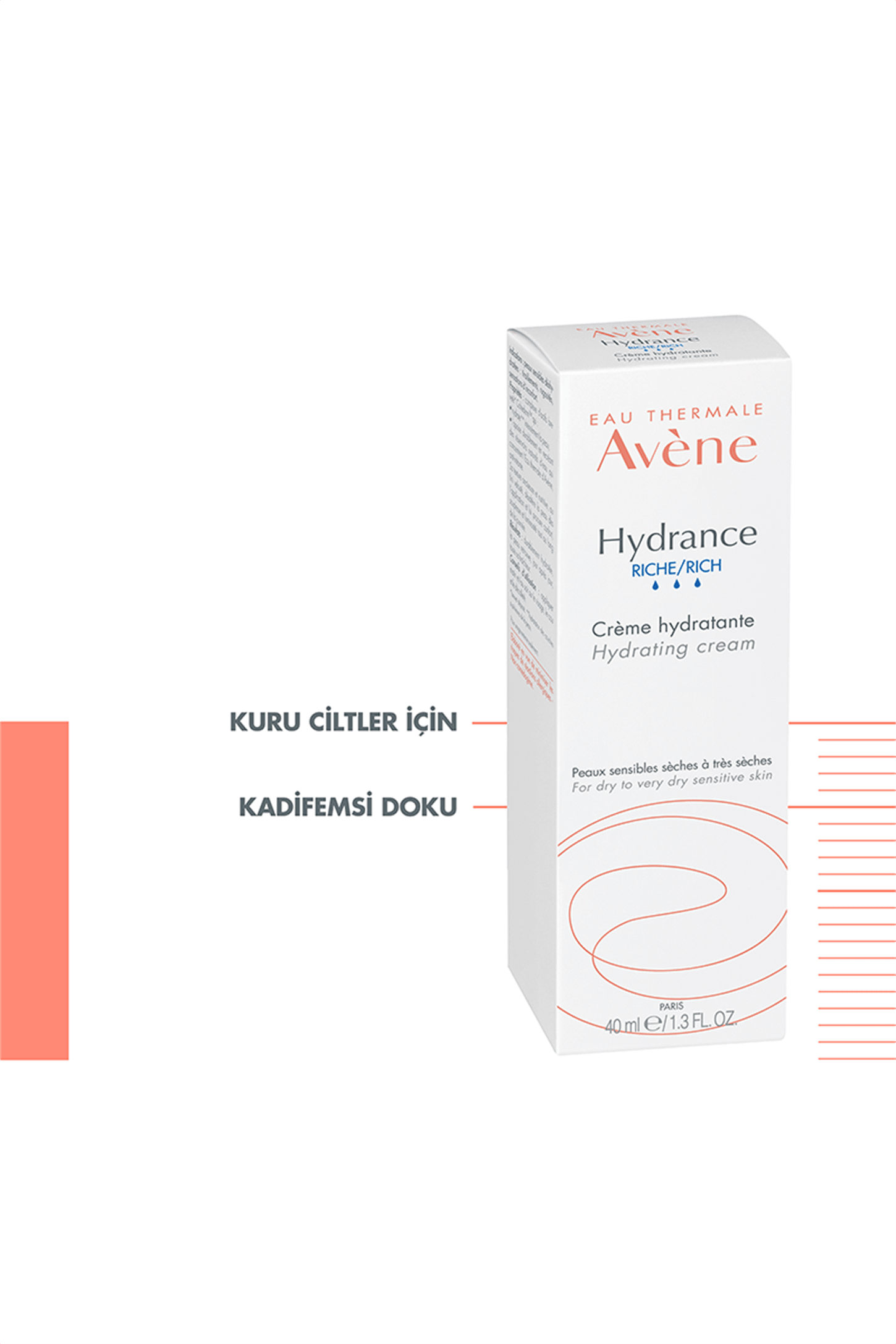 Avene Hydrance Rich Nemlendirici Krem 40 ml.