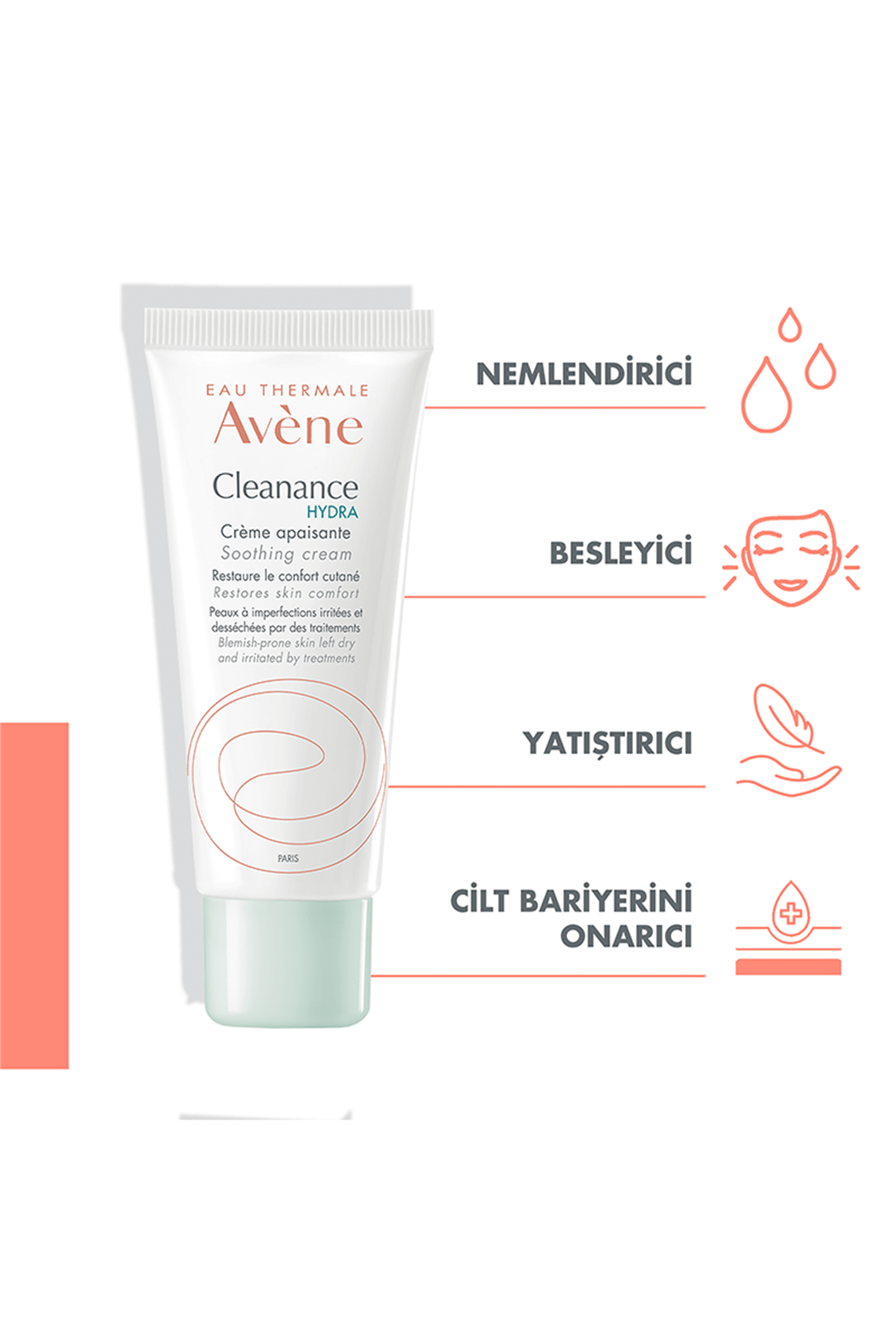 Avene Cleanance Hydra Soothing Cream 40 ml