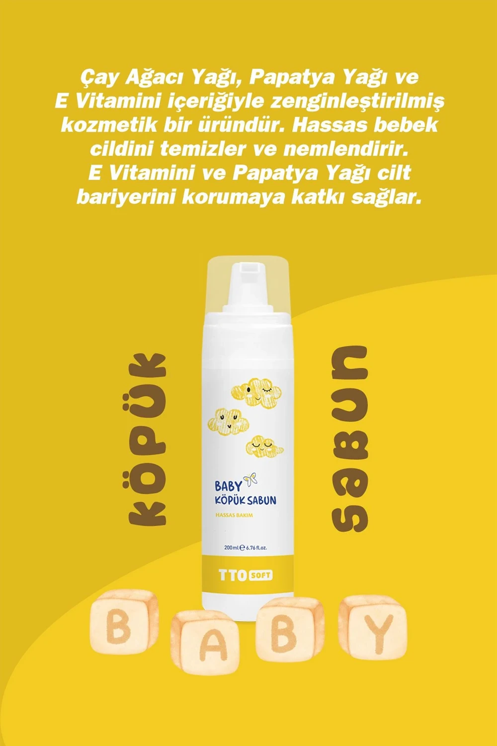 TTO Soft Baby Köpük Sabun 200 ml