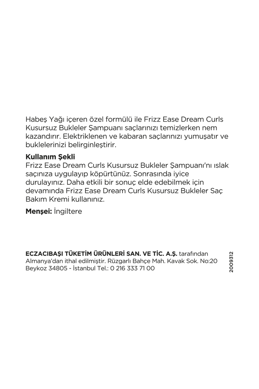 John Frieda Kusursuz Bukleler İçin Şampuan 250 ml
