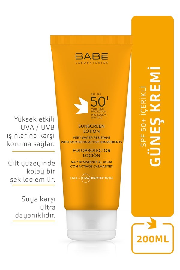 BABE Vücut Güneş Losyonu SPF50+ 200ml