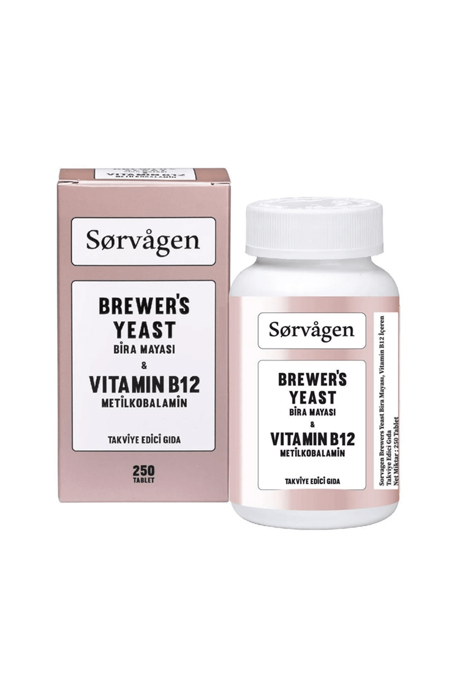 Sorvagen Brewers Yeast (Bira Mayası) Vitamin B12 250 Tablet