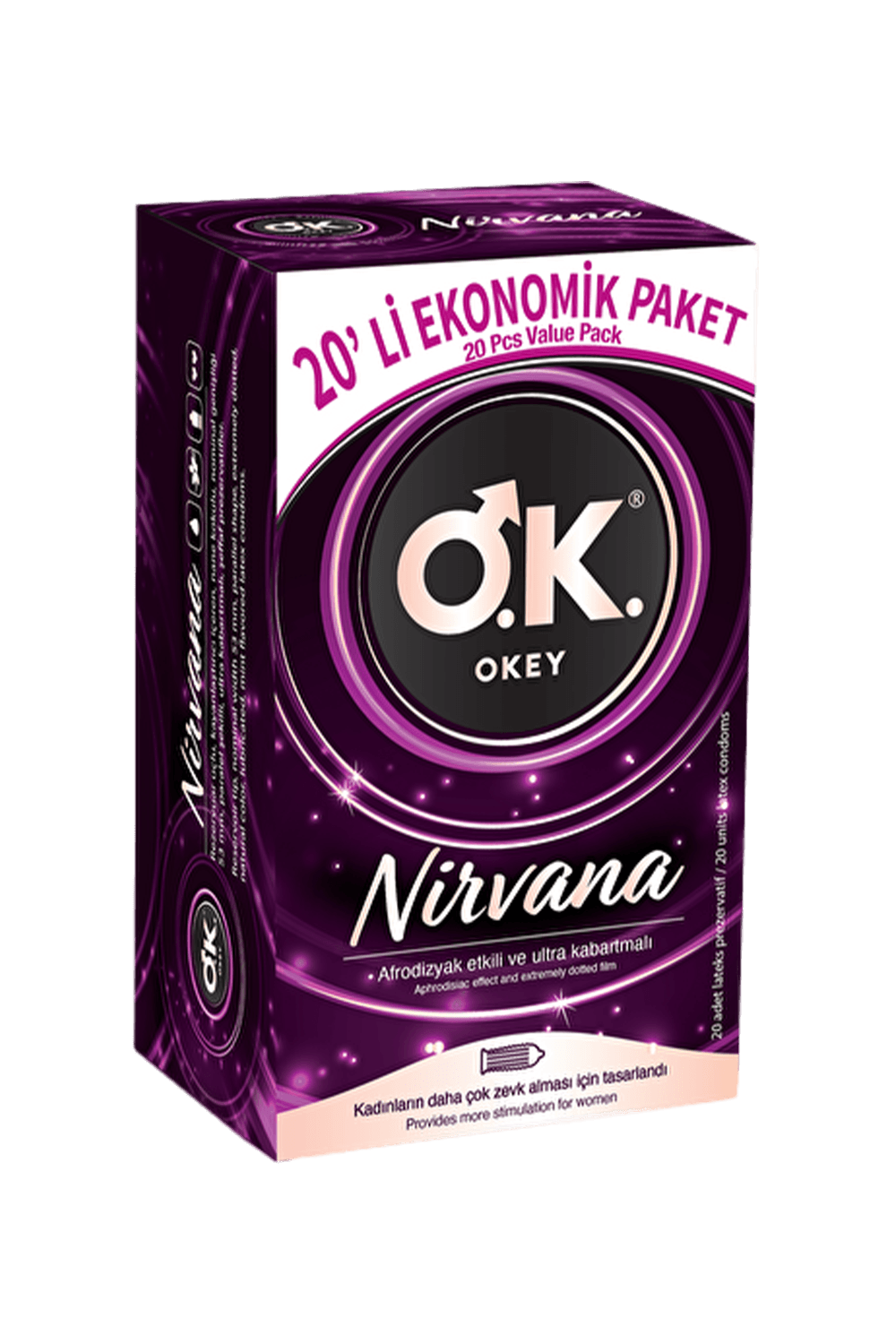 Okey Nirvana Prezervatif 20'li