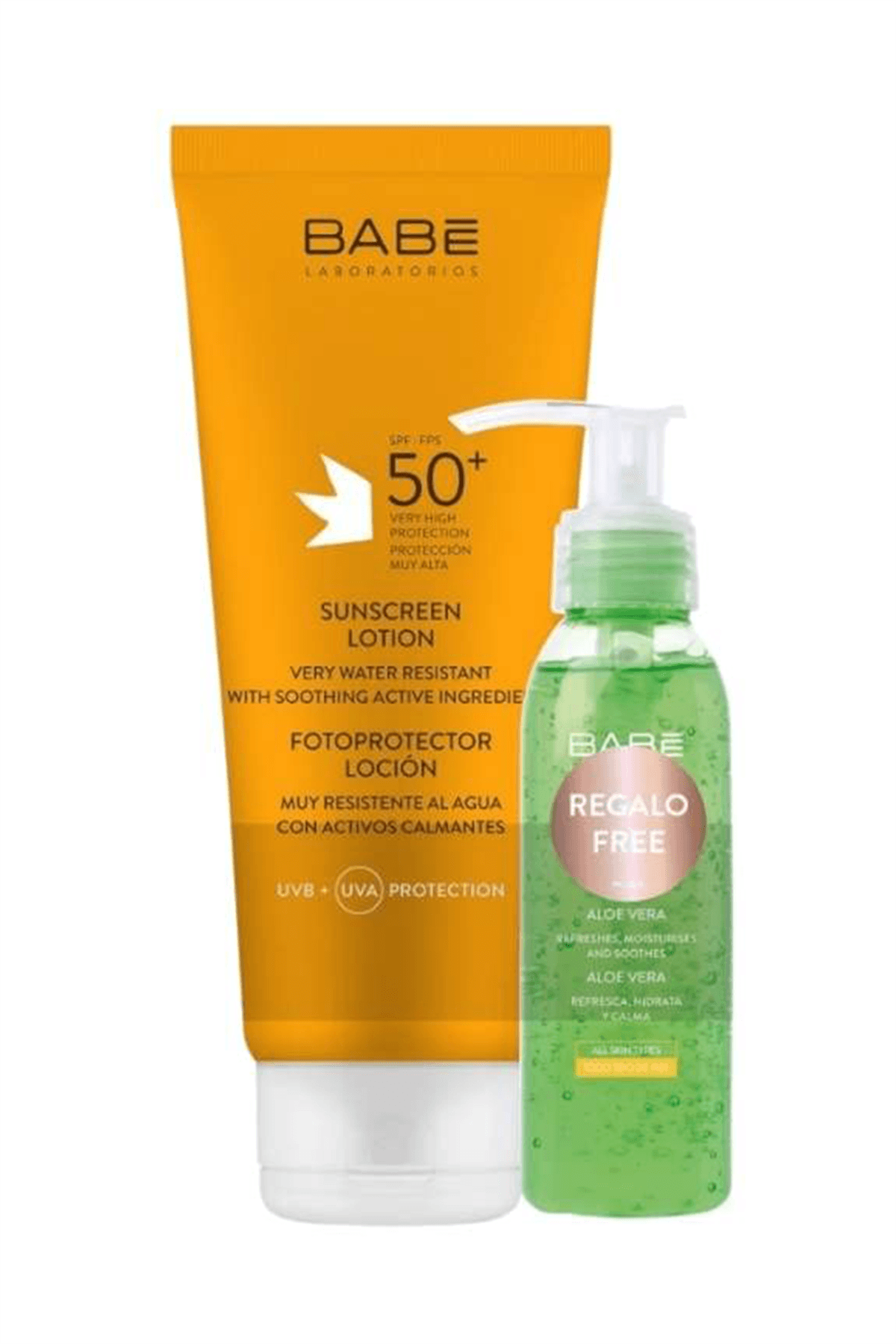 Babe Güneş Koruma Spf 50+ Losyon 200ml - Aloe Vera Jel HEDİYE