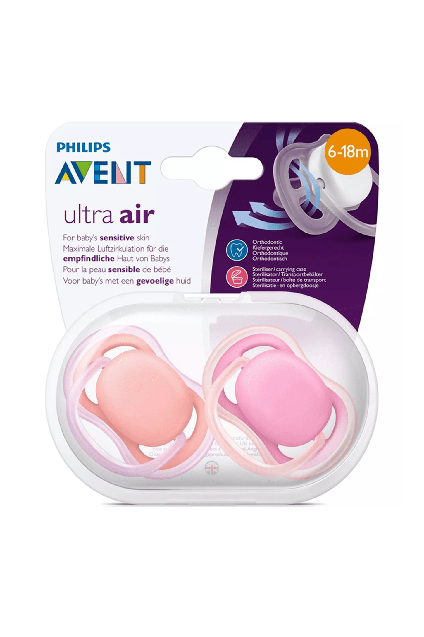 Philips Avent SCF 245/22 Ultra Air 6-18 Ay 2'Li Emzik Kız